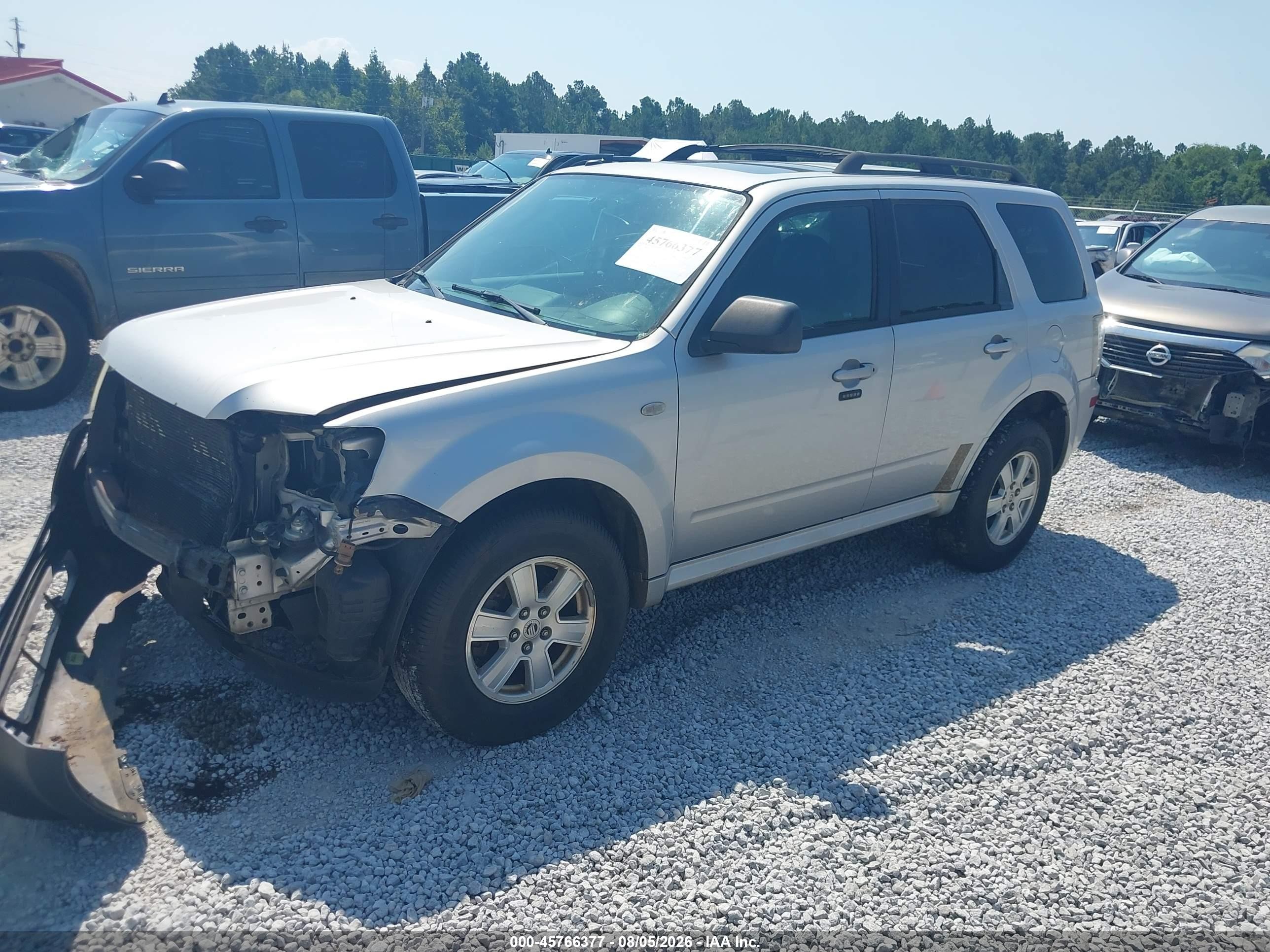 2009 Mercury Mariner I4 Silver vin: 4M2CU81749KJ17409