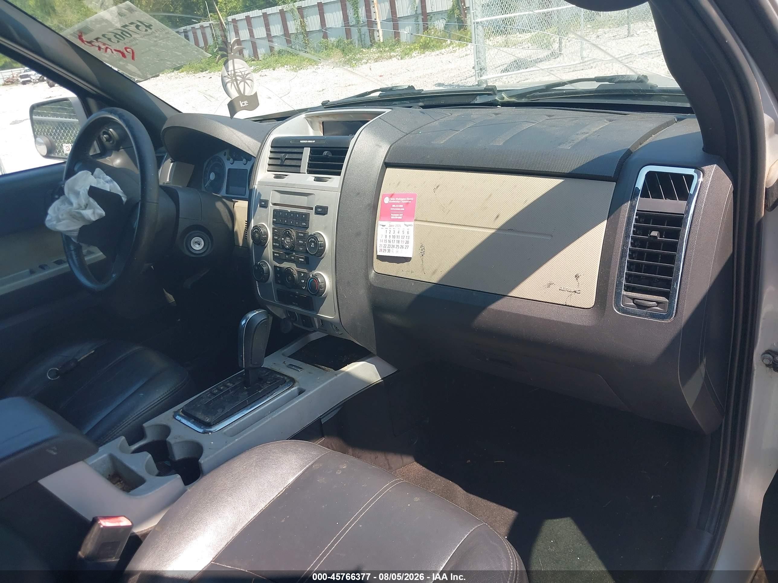2009 Mercury Mariner I4 Silver vin: 4M2CU81749KJ17409