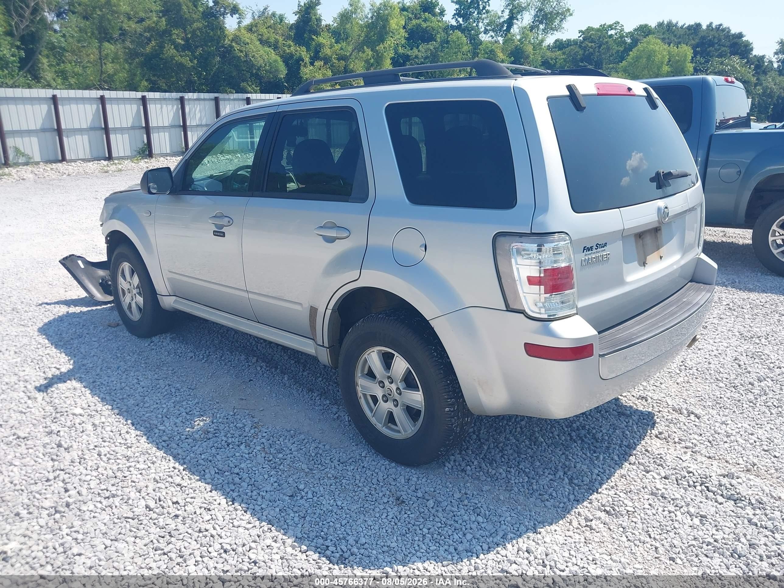 2009 Mercury Mariner I4 Silver vin: 4M2CU81749KJ17409