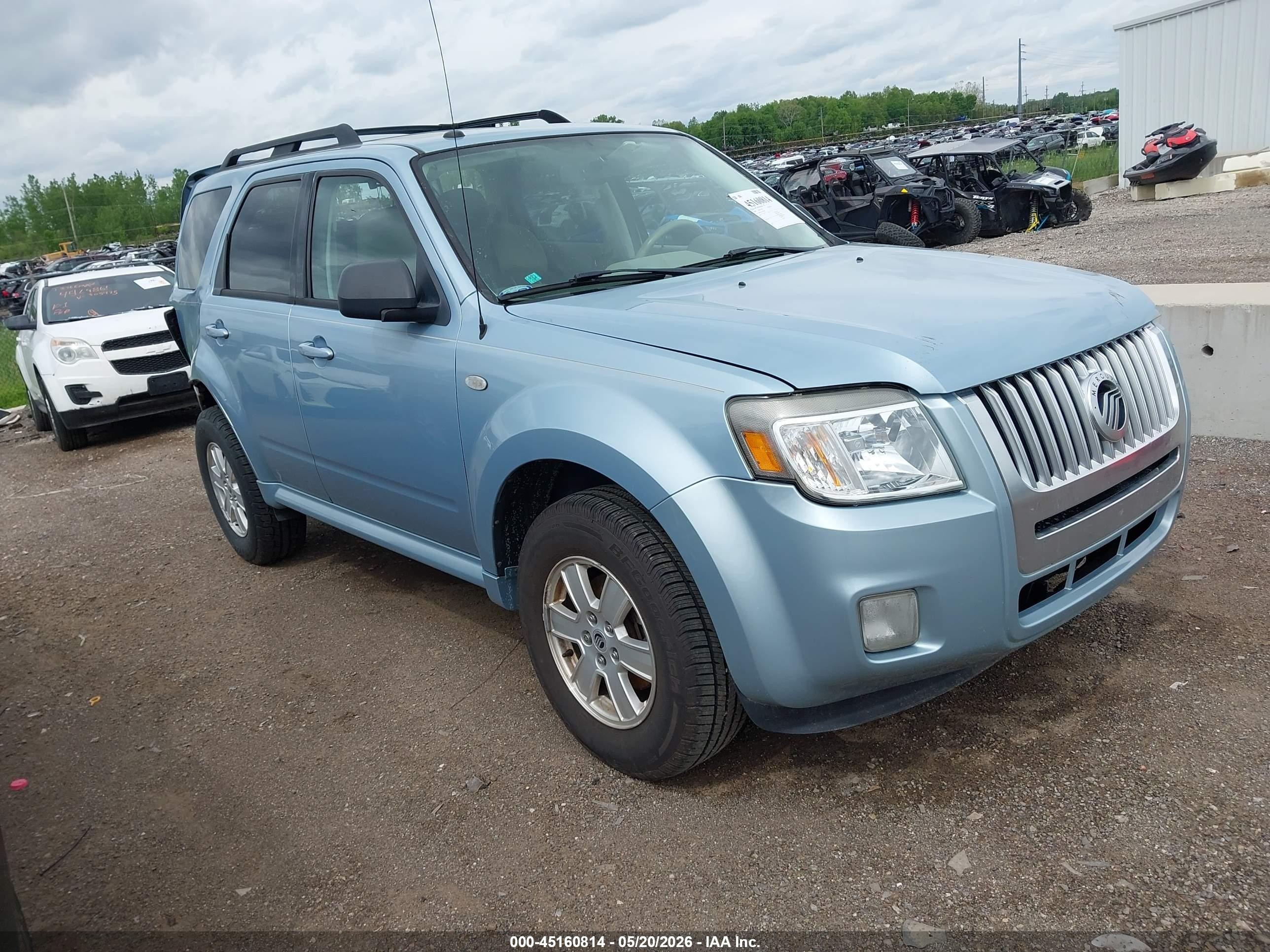 2009 Mercury Mariner I4 Light Blue vin: 4M2CU81759KJ18049