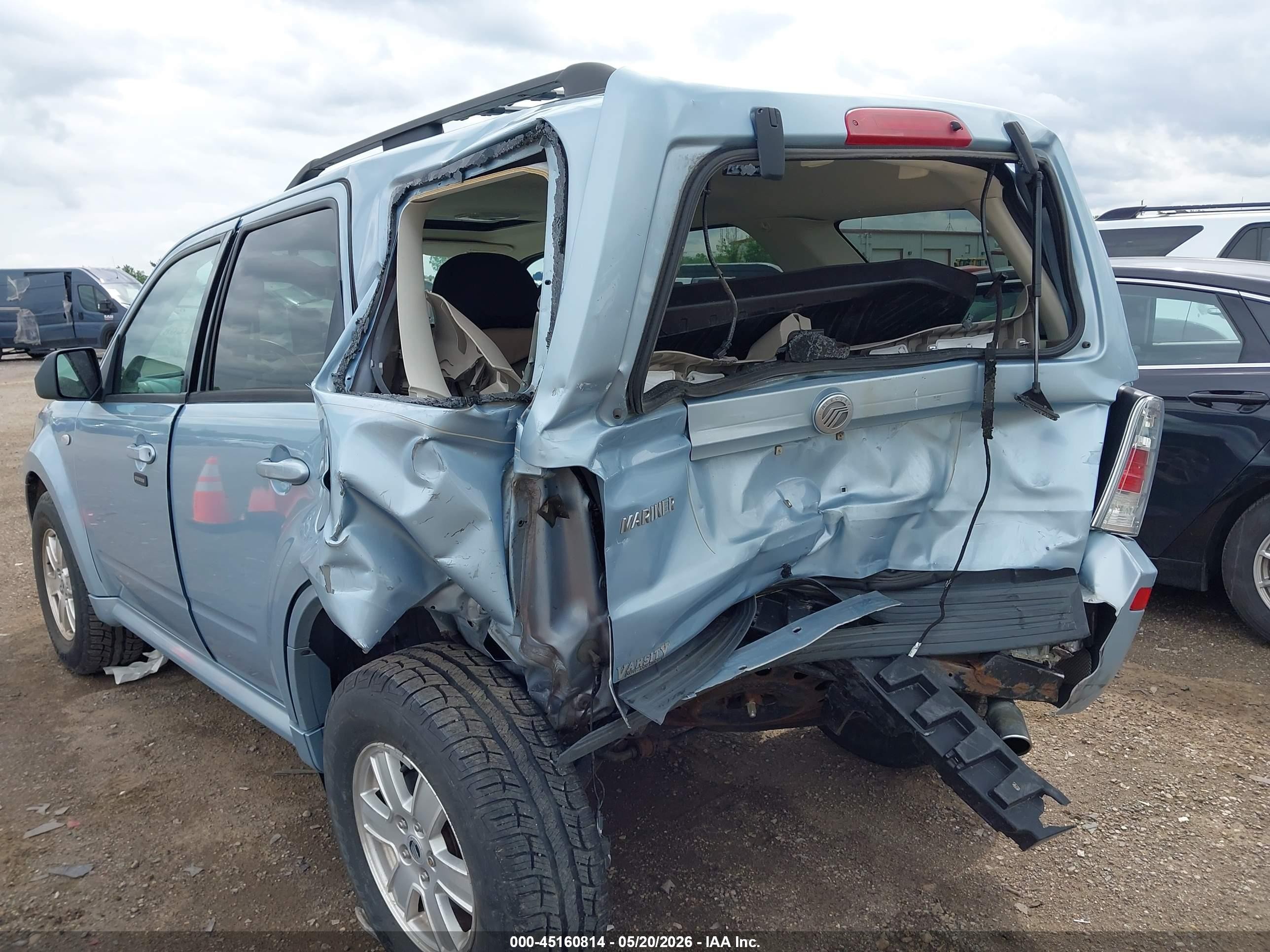 2009 Mercury Mariner I4 Light Blue vin: 4M2CU81759KJ18049