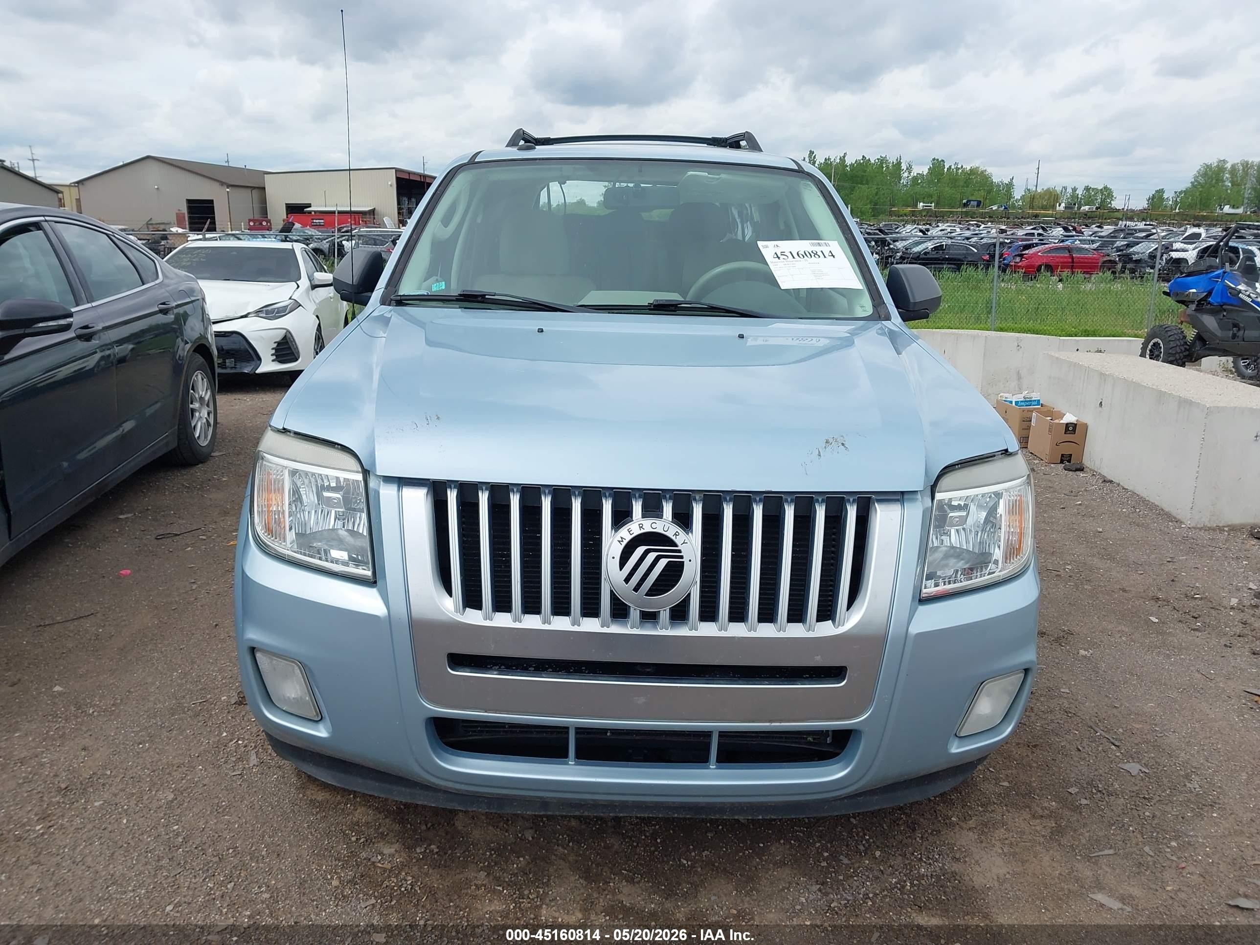 2009 Mercury Mariner I4 Light Blue vin: 4M2CU81759KJ18049