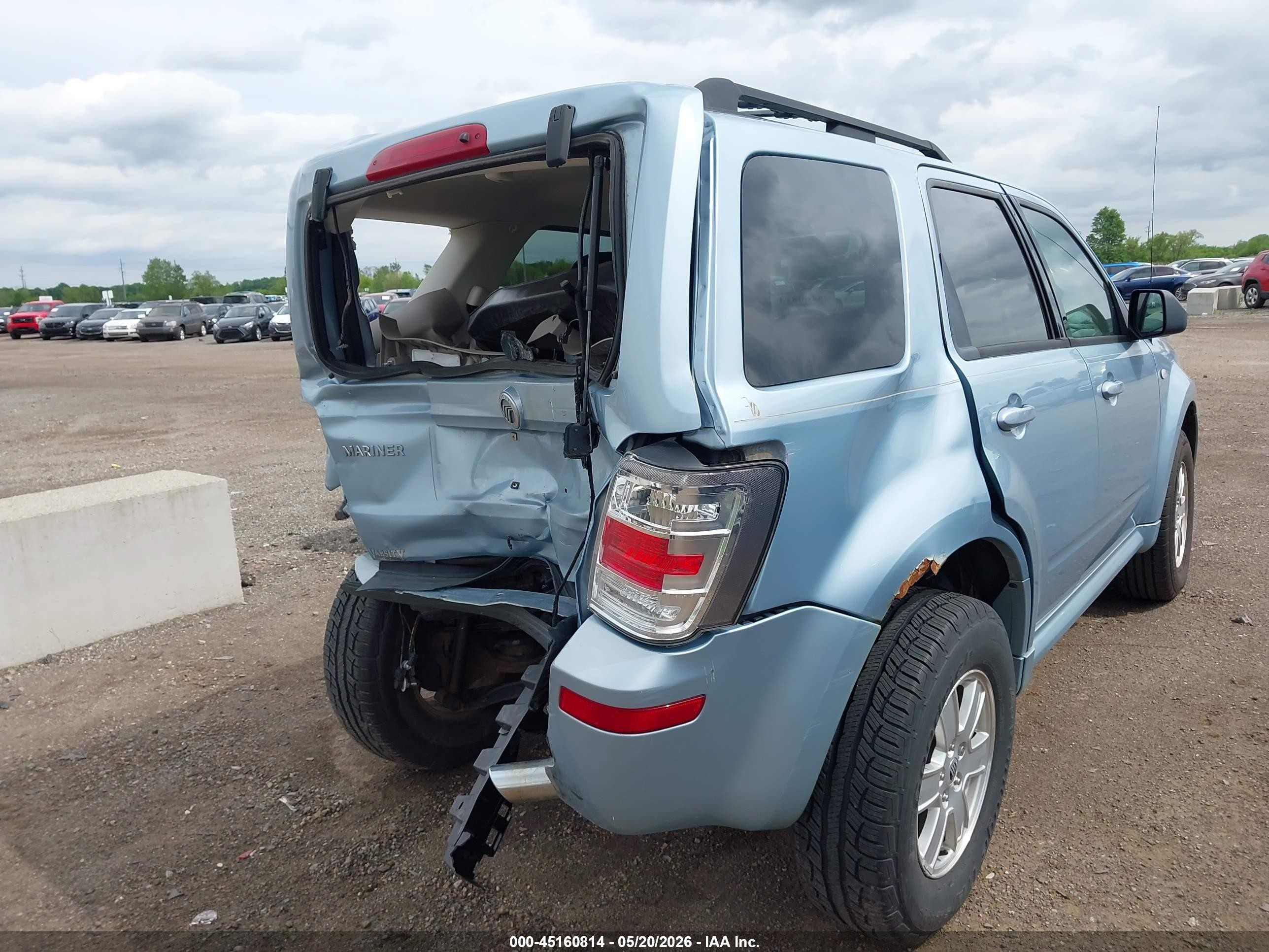 2009 Mercury Mariner I4 Light Blue vin: 4M2CU81759KJ18049