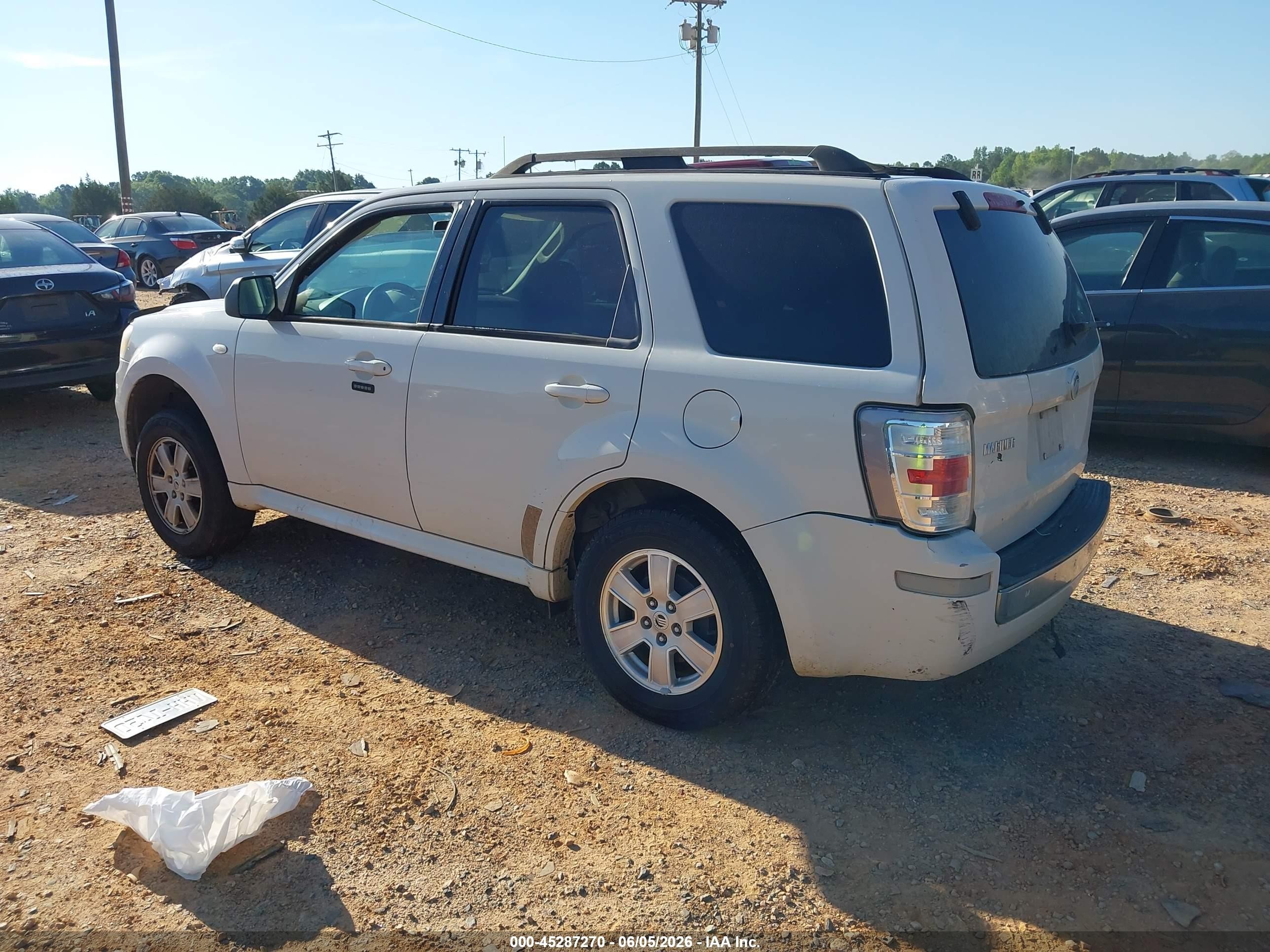 2009 Mercury Mariner V6 Белый vin: 4M2CU81G19KJ07369
