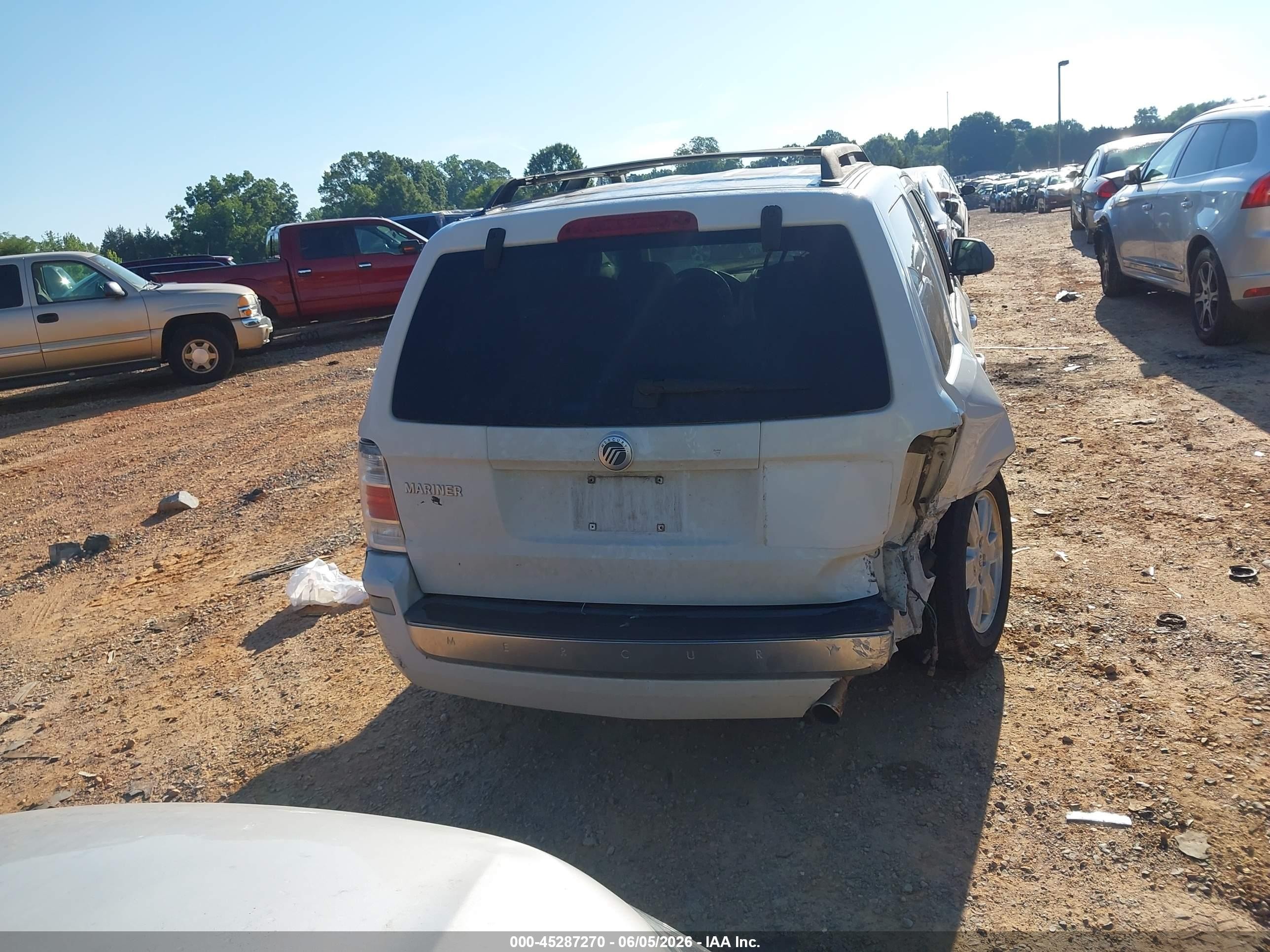 2009 Mercury Mariner V6 Белый vin: 4M2CU81G19KJ07369