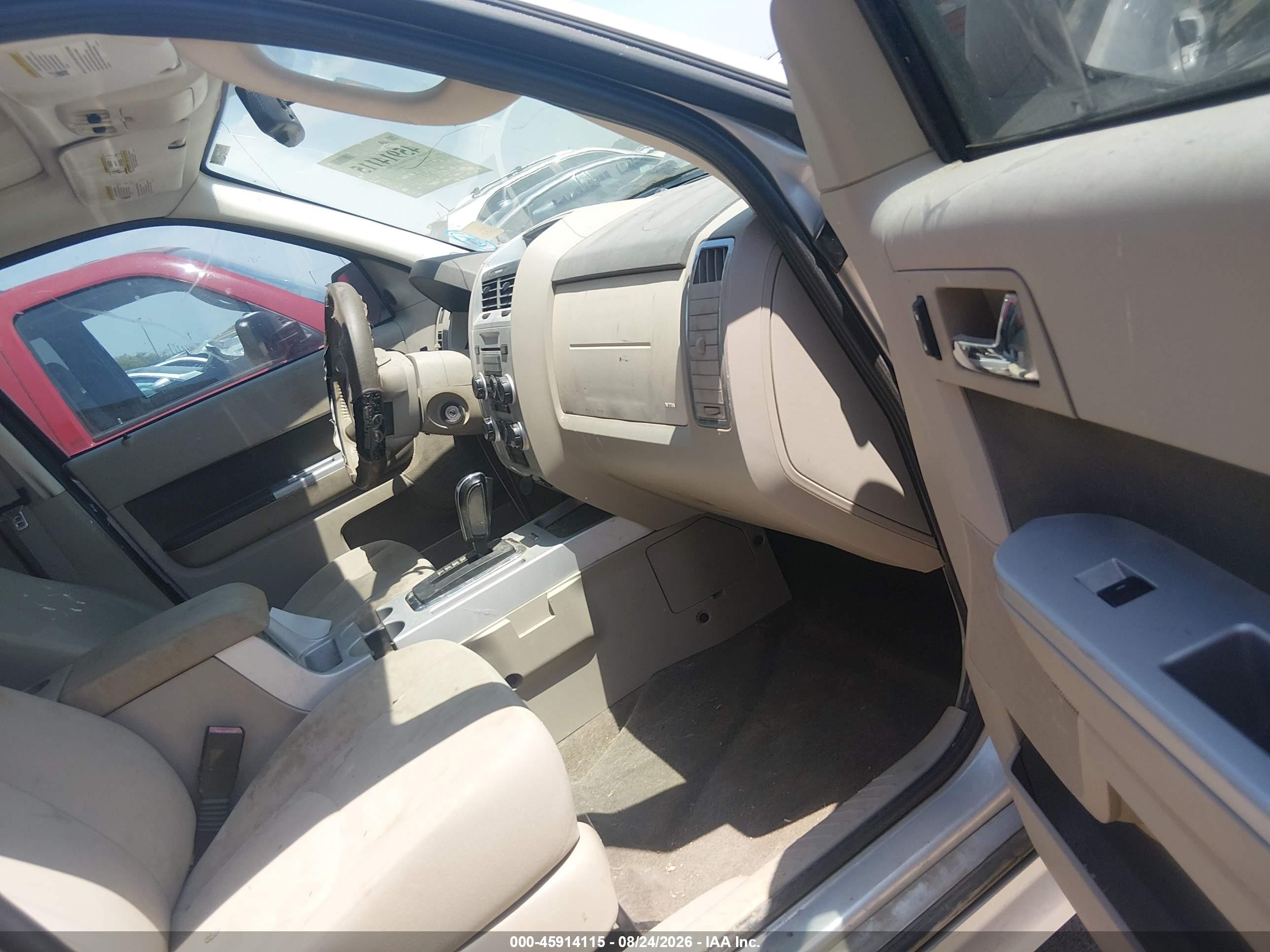 2009 Mercury Mariner V6 Серебряный vin: 4M2CU81G49KJ20620