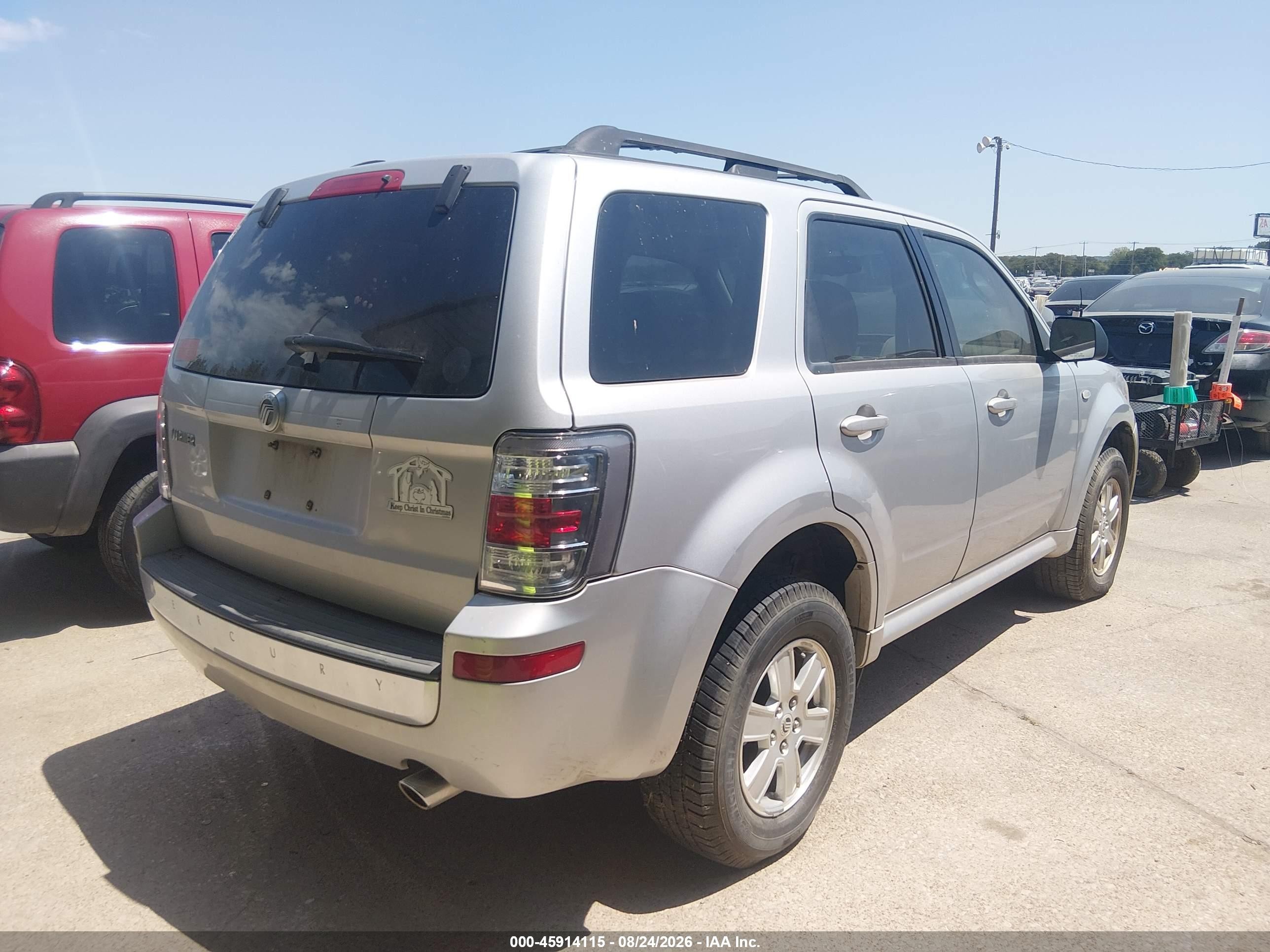 2009 Mercury Mariner V6 Серебряный vin: 4M2CU81G49KJ20620