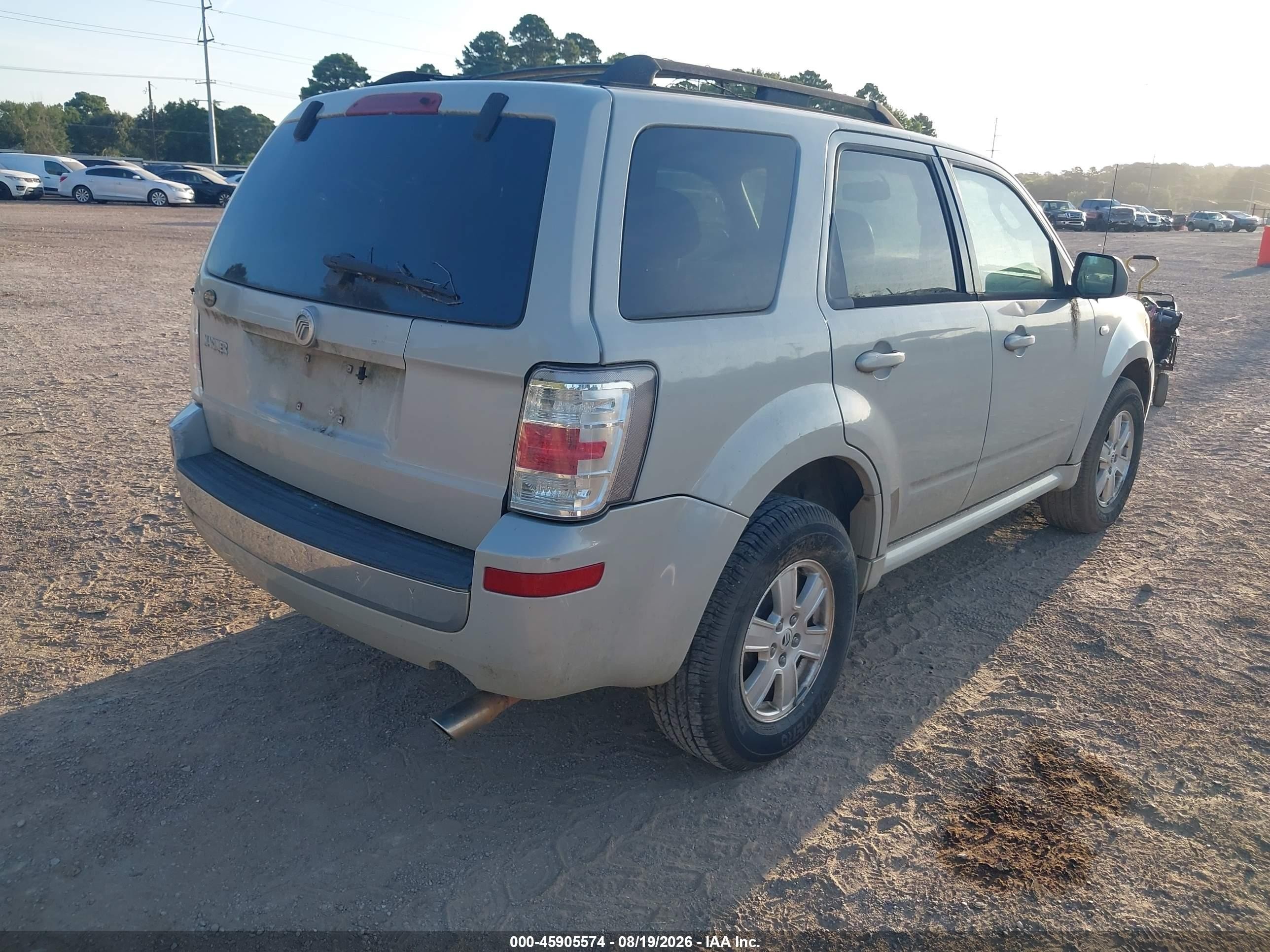 2009 Mercury Mariner V6 Pewter vin: 4M2CU81G99KJ08494