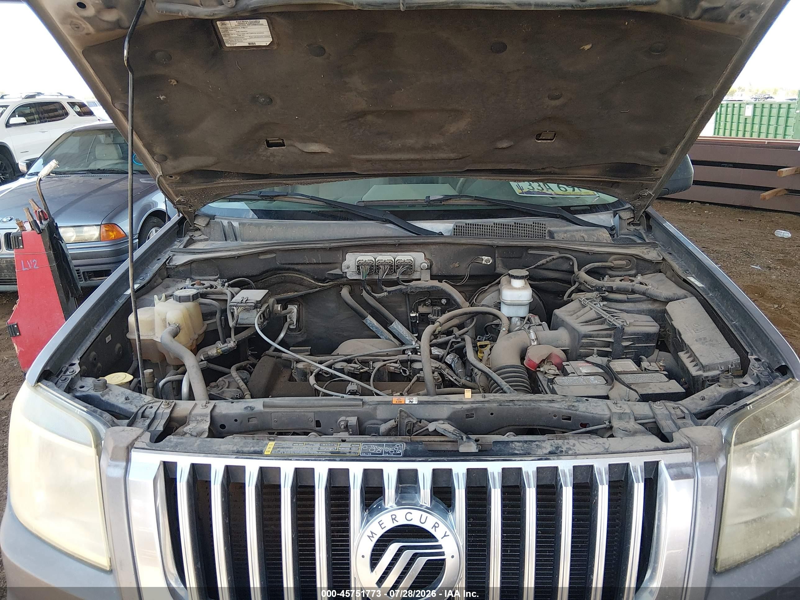 2008 Mercury Mariner I4 Gray vin: 4M2CU81Z08KJ17486