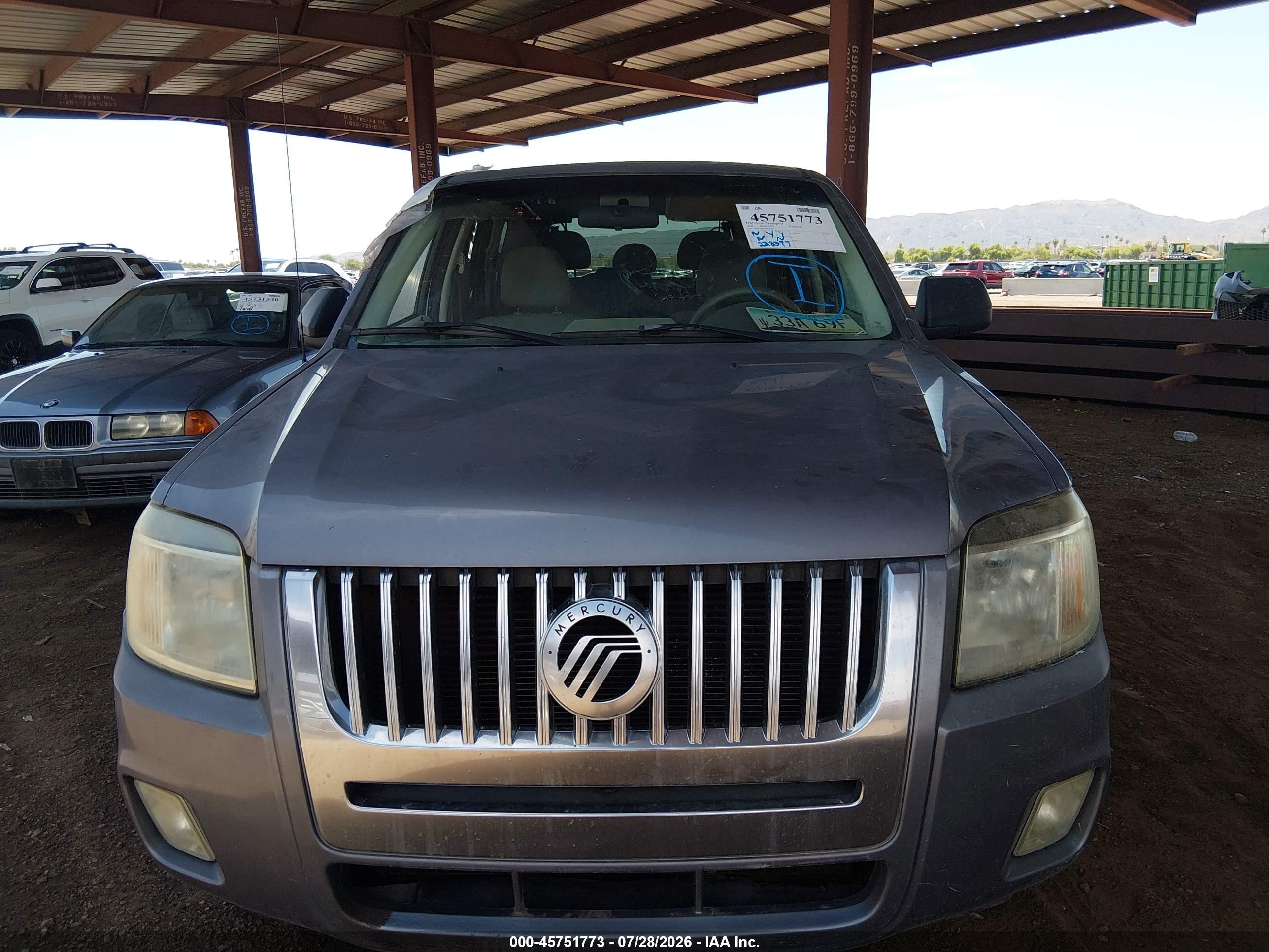 2008 Mercury Mariner I4 Gray vin: 4M2CU81Z08KJ17486