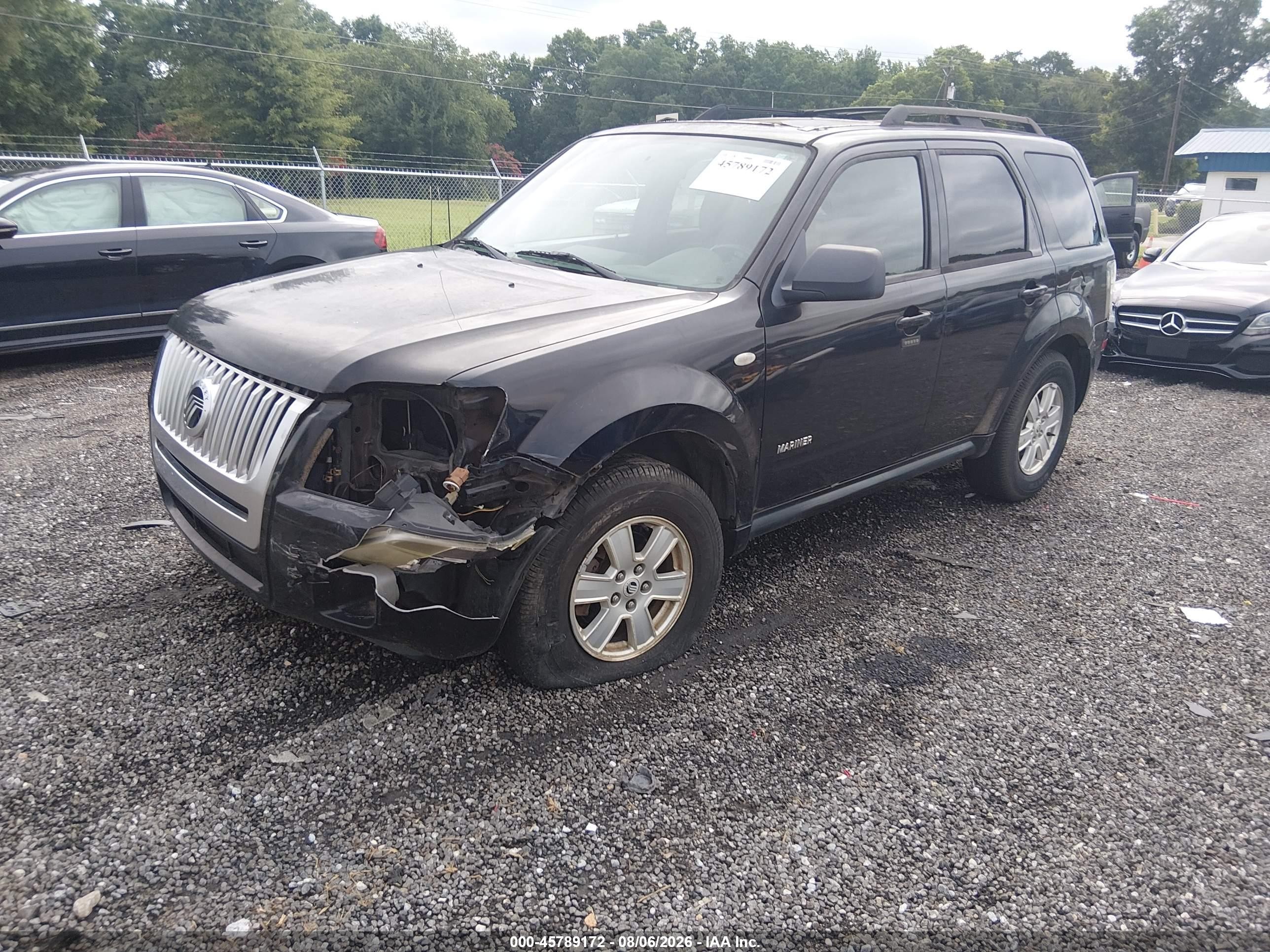 2008 Mercury Mariner I4 Black vin: 4M2CU81Z48KJ25655