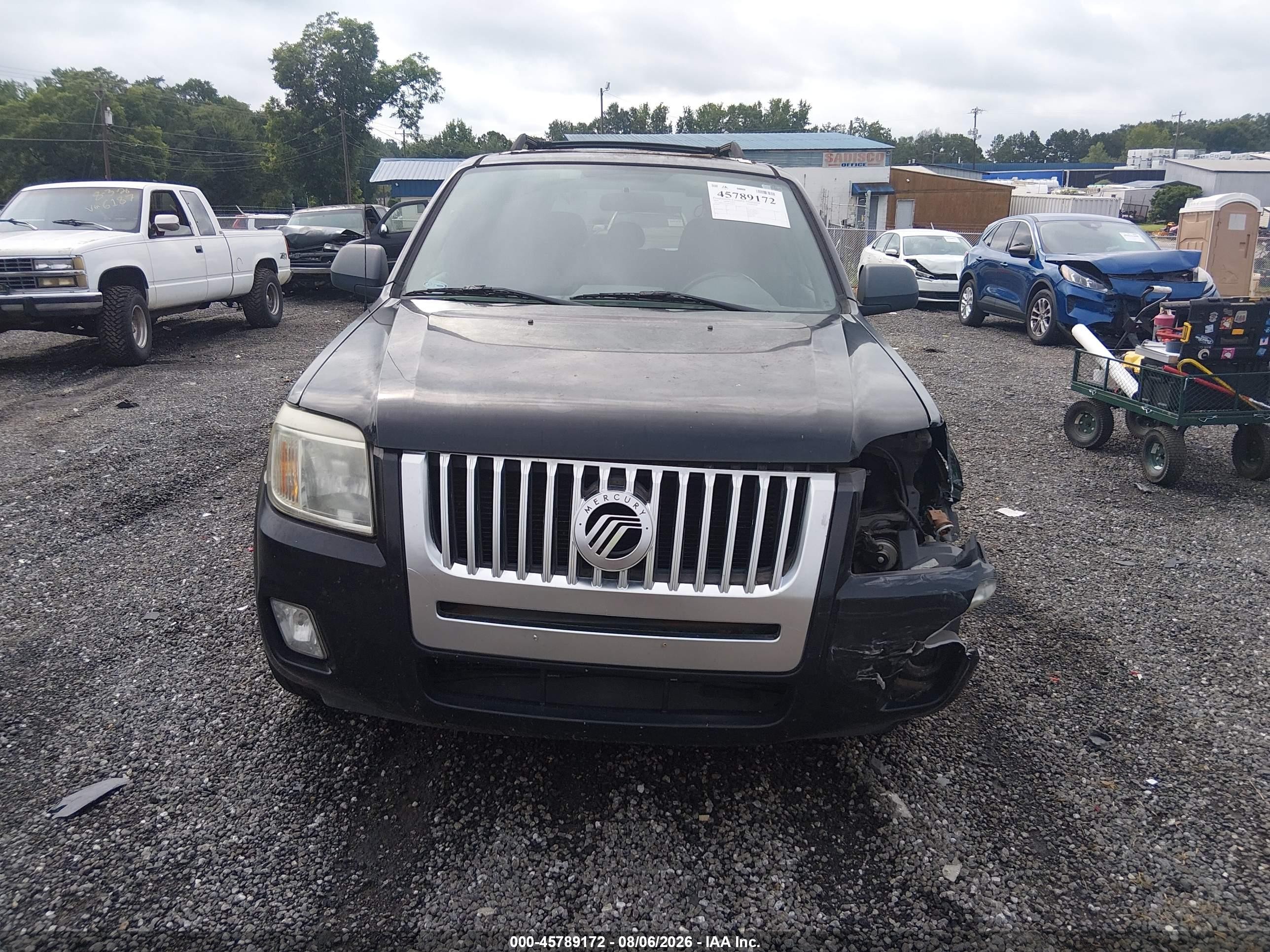 2008 Mercury Mariner I4 Black vin: 4M2CU81Z48KJ25655