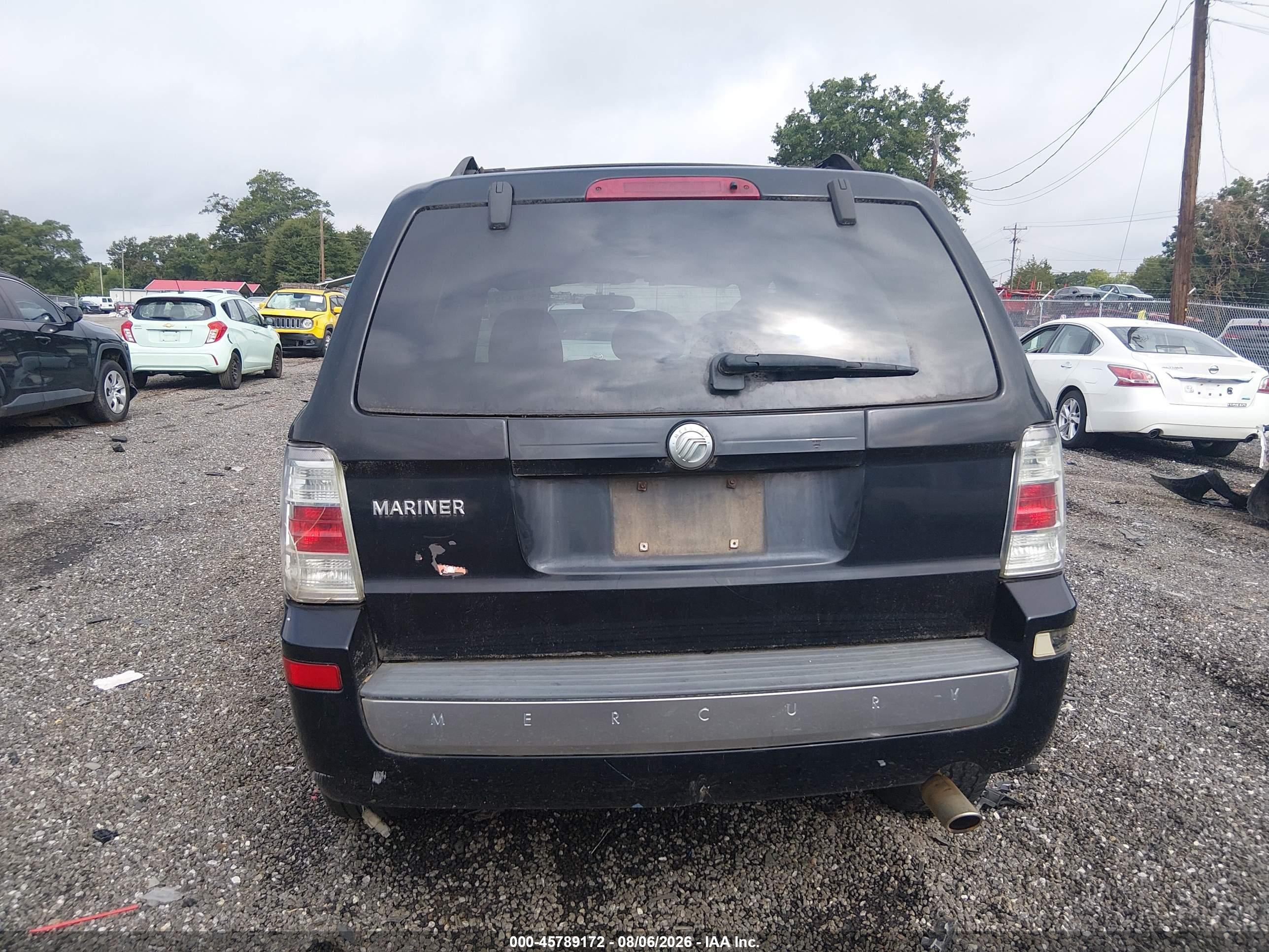2008 Mercury Mariner I4 Black vin: 4M2CU81Z48KJ25655