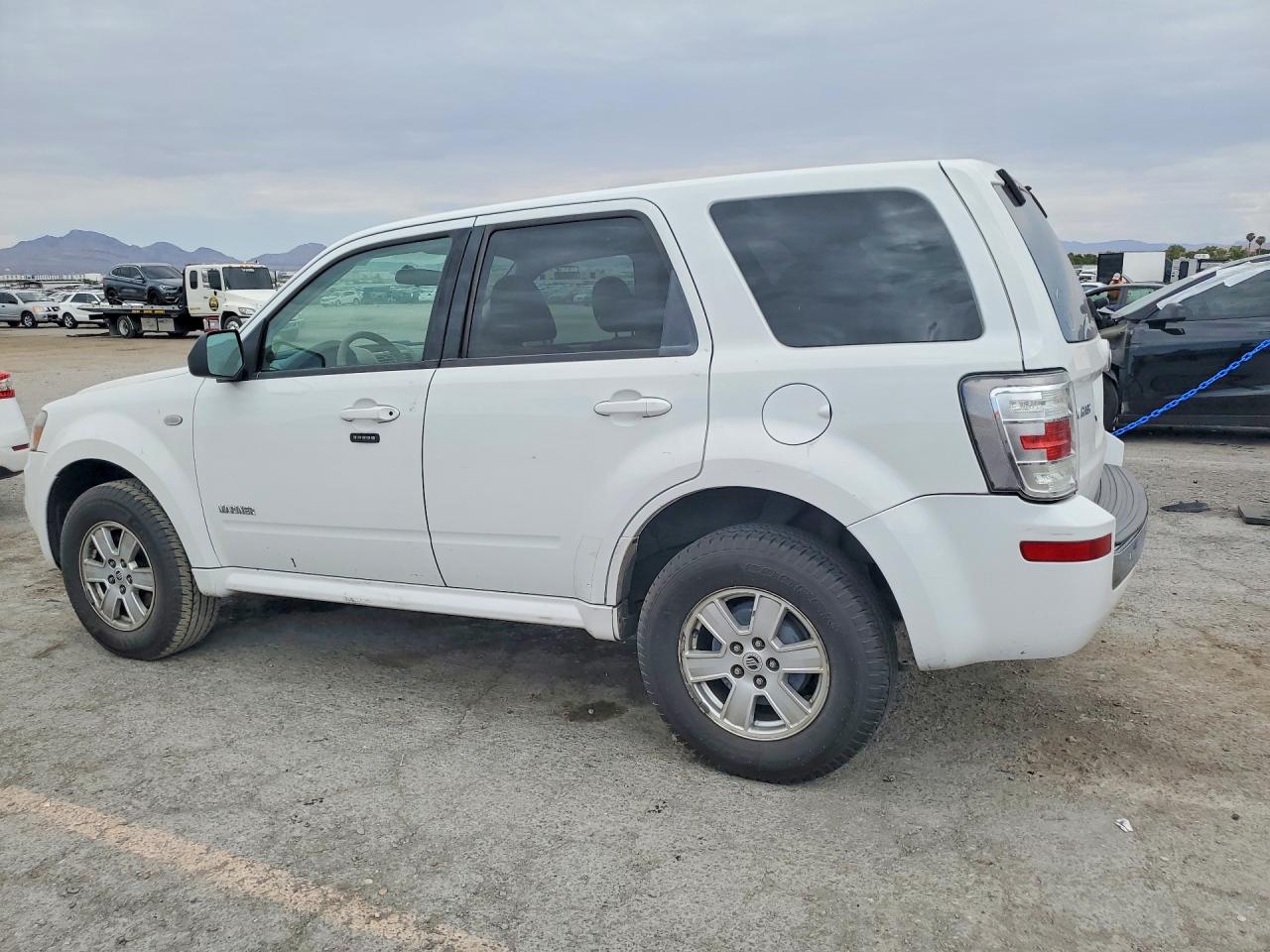 2008 Mercury Mariner White vin: 4M2CU81Z58KJ47969