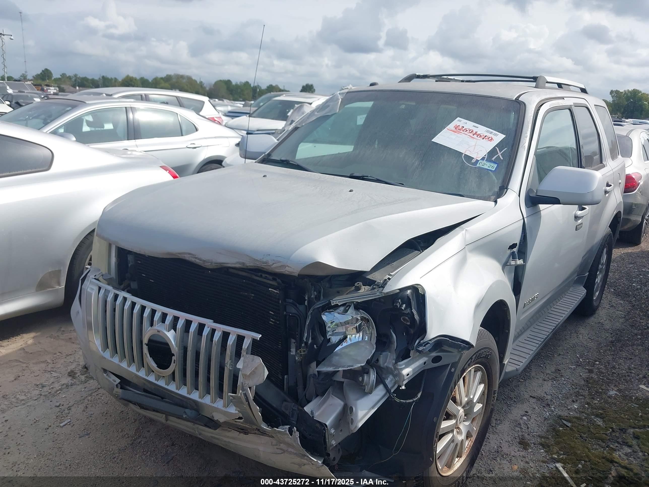 2008 Mercury Mariner Premier Серебряный vin: 4M2CU87128KJ22237