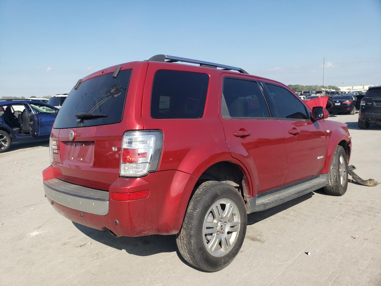 2008 Mercury Mariner Premier Maroon vin: 4M2CU87158KJ50842