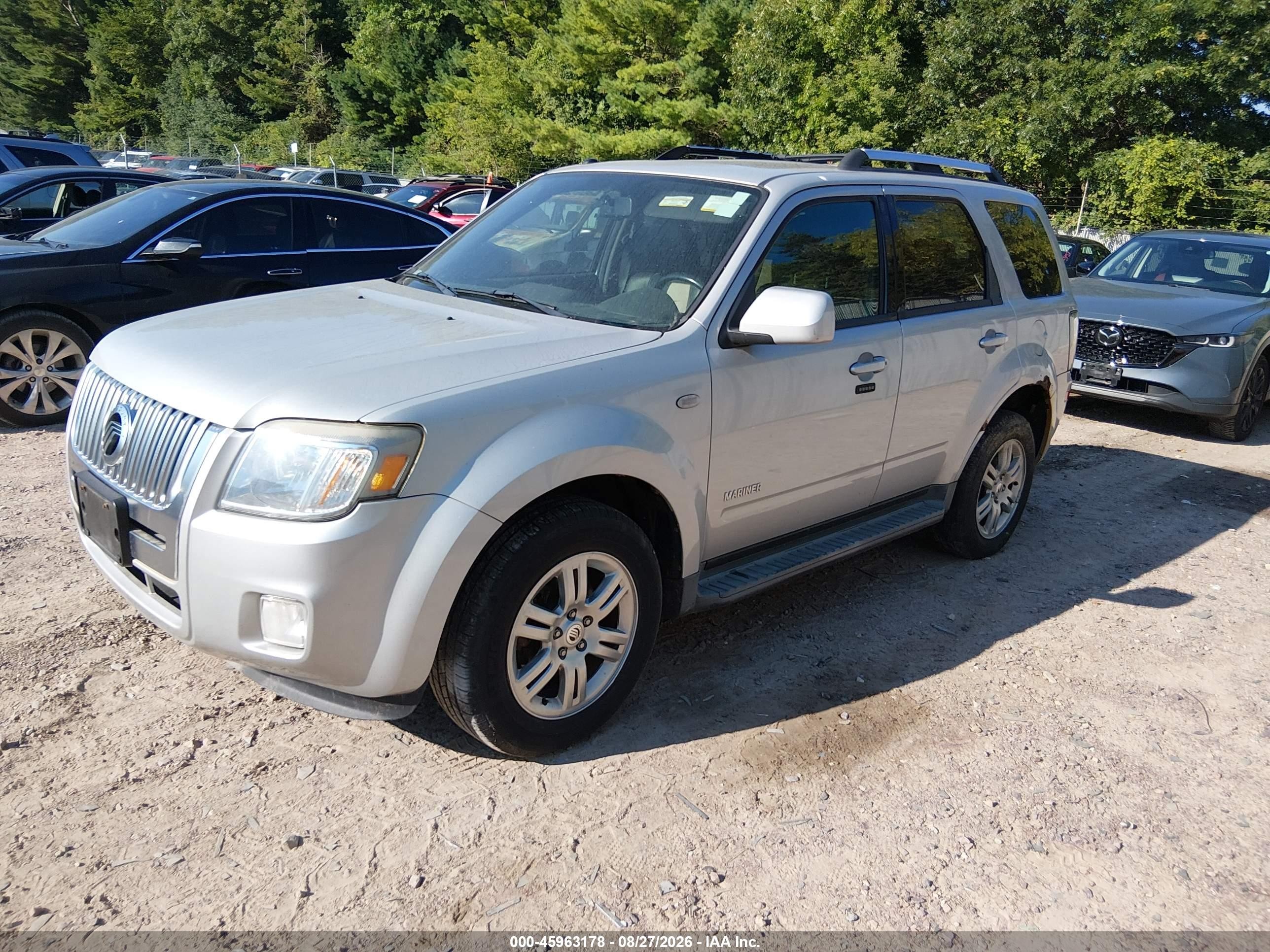 2008 Mercury Mariner Premier Silver vin: 4M2CU87158KJ52784