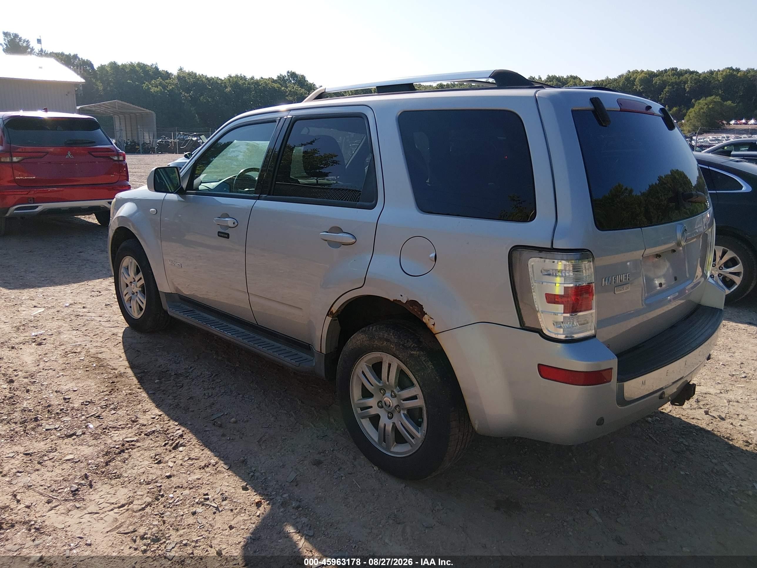 2008 Mercury Mariner Premier Silver vin: 4M2CU87158KJ52784