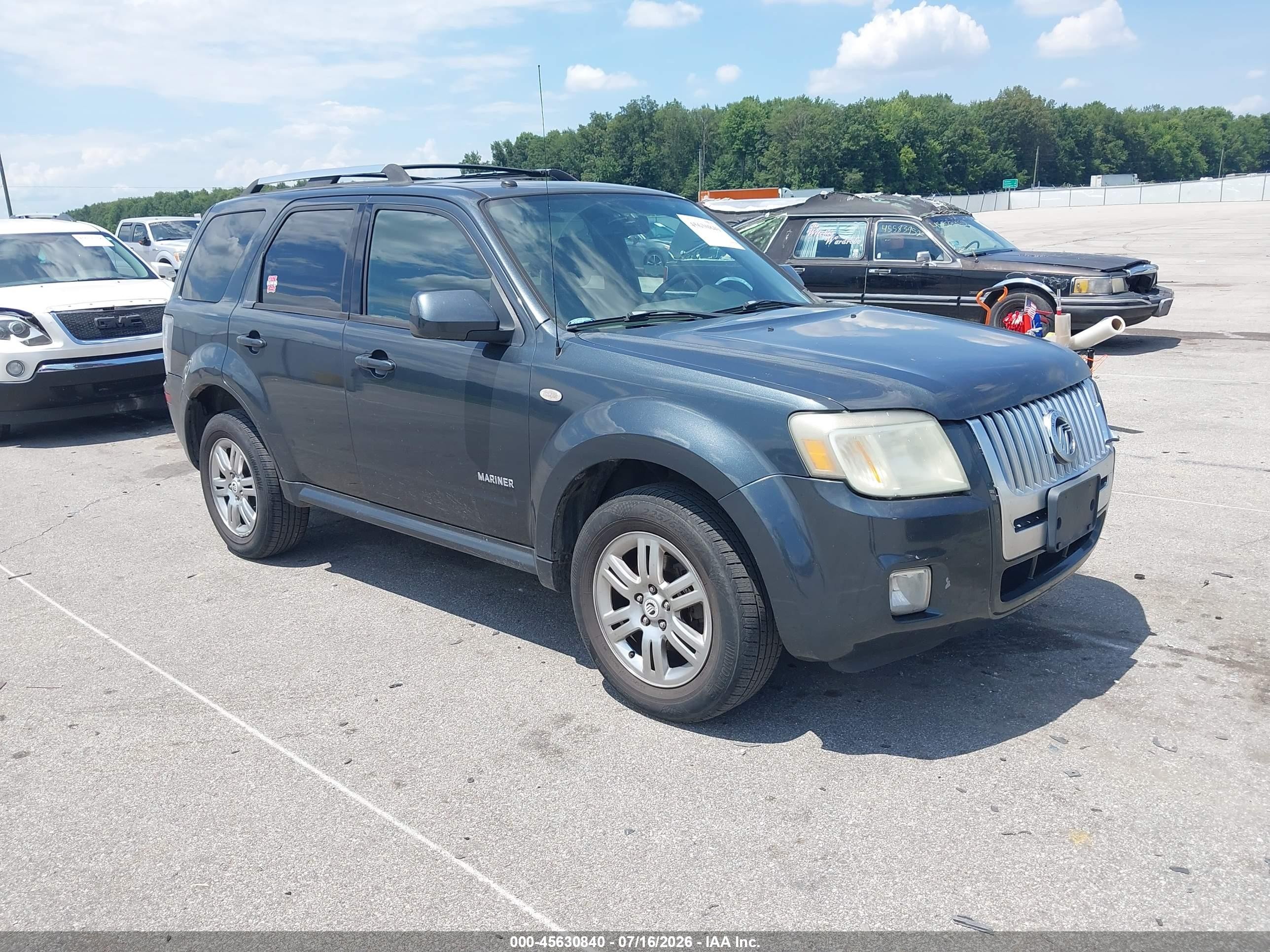2008 Mercury Mariner Premier Gray vin: 4M2CU87188KJ23019