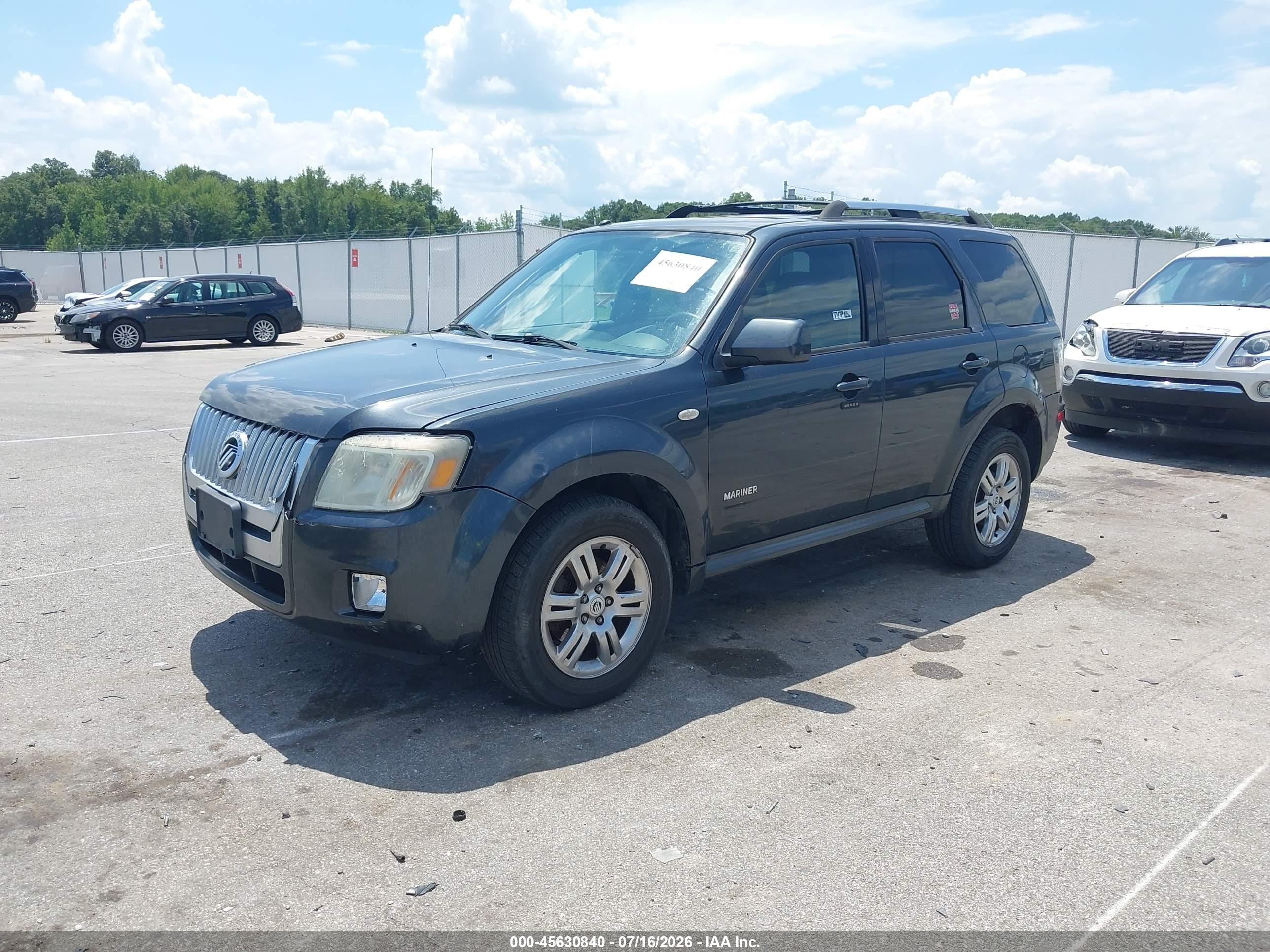 2008 Mercury Mariner Premier Gray vin: 4M2CU87188KJ23019