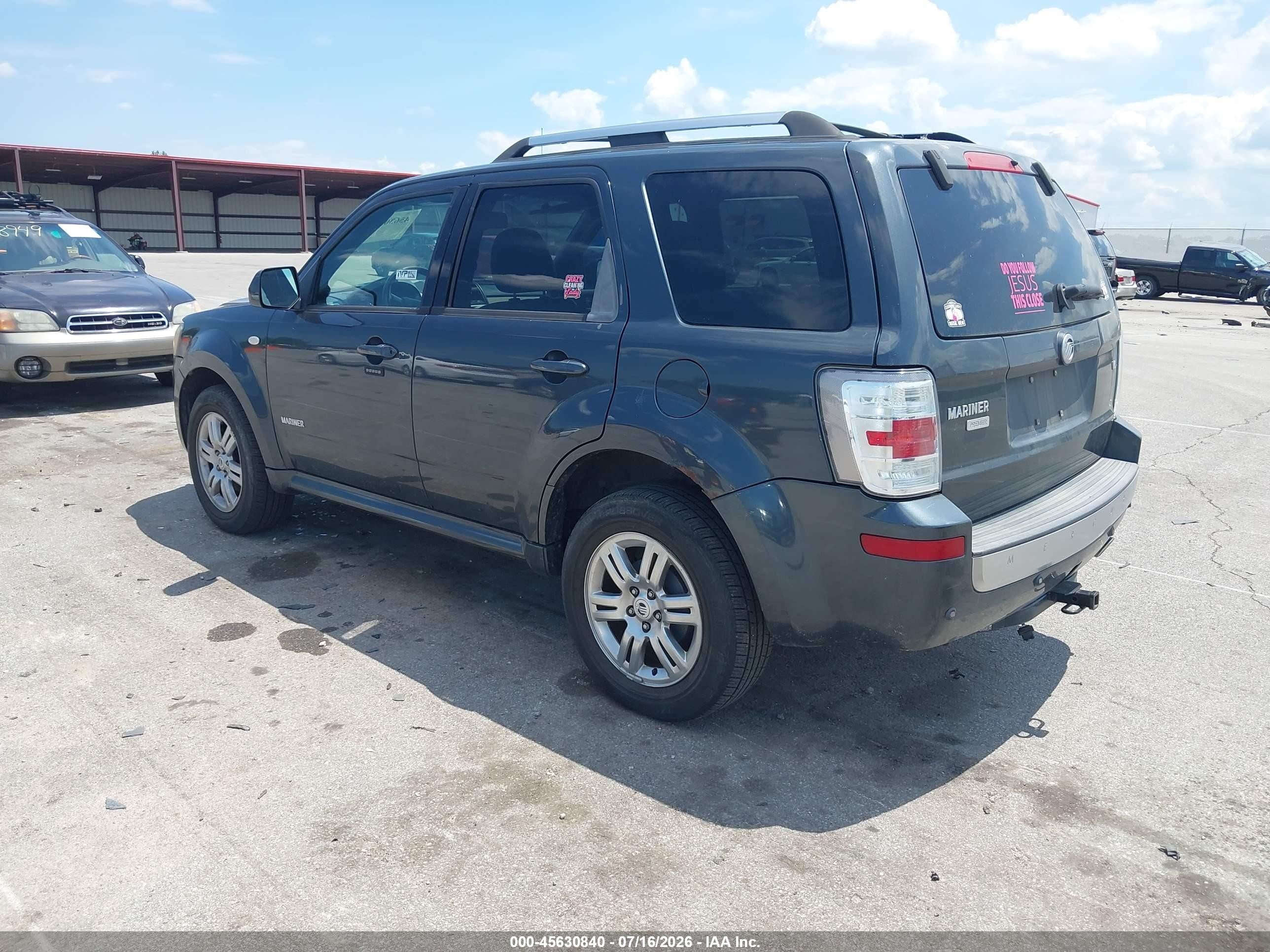 2008 Mercury Mariner Premier Gray vin: 4M2CU87188KJ23019