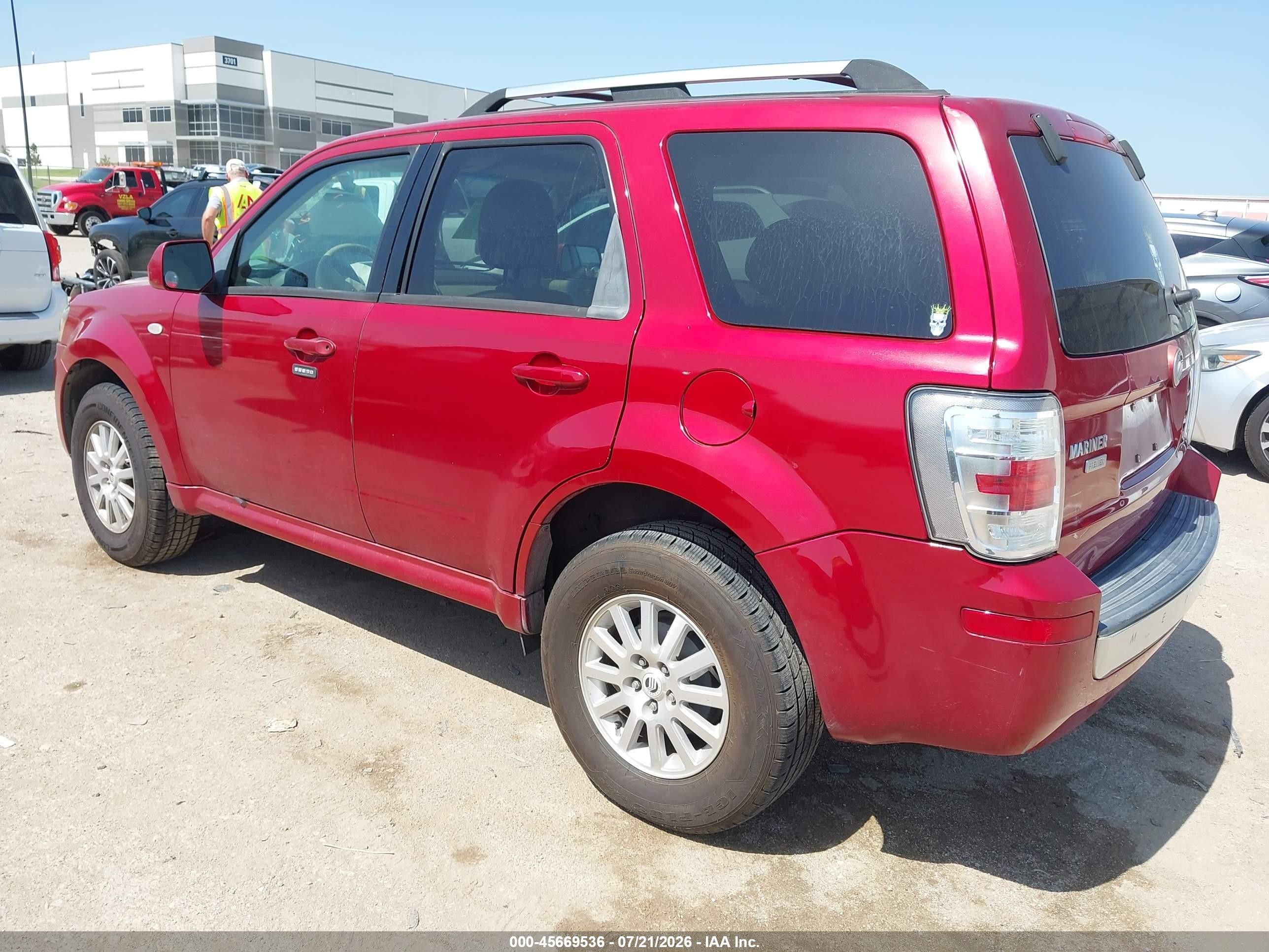 2009 Mercury Mariner Premier Красный vin: 4M2CU87729KJ05654