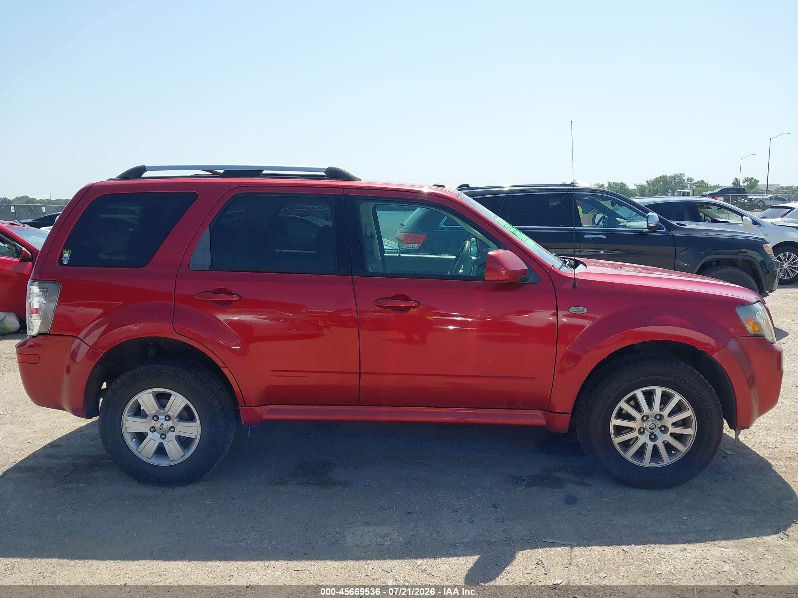 2009 Mercury Mariner Premier Красный vin: 4M2CU87729KJ05654