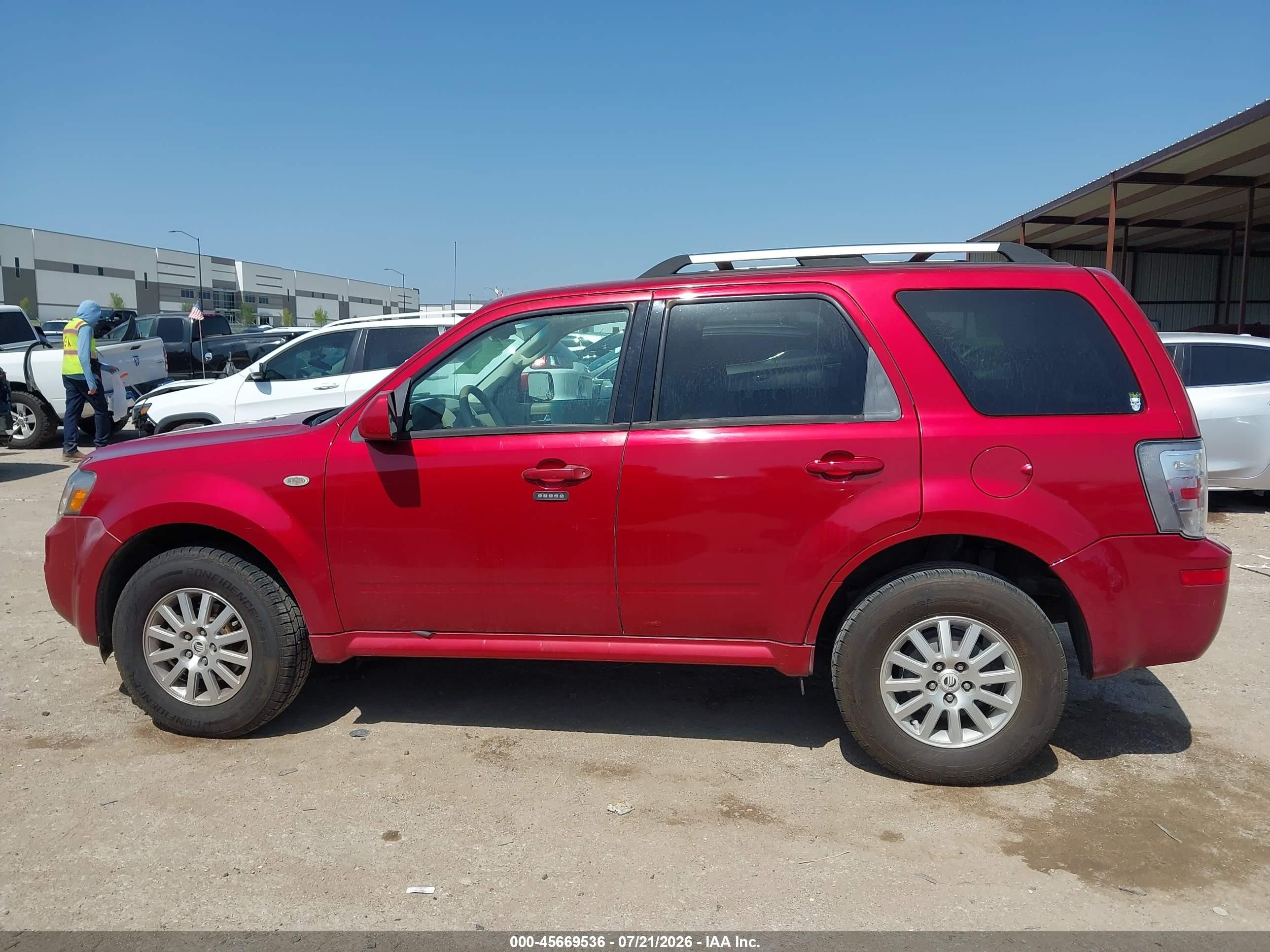2009 Mercury Mariner Premier Красный vin: 4M2CU87729KJ05654