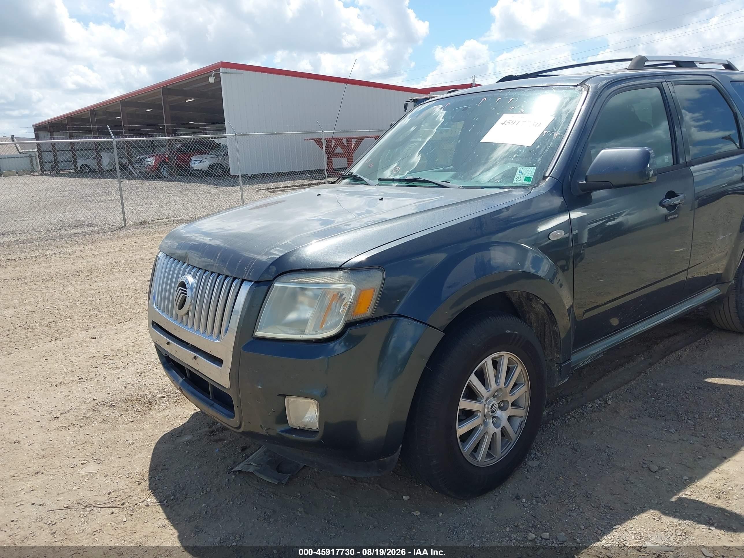 2009 Mercury Mariner Premier Серый vin: 4M2CU87729KJ15410