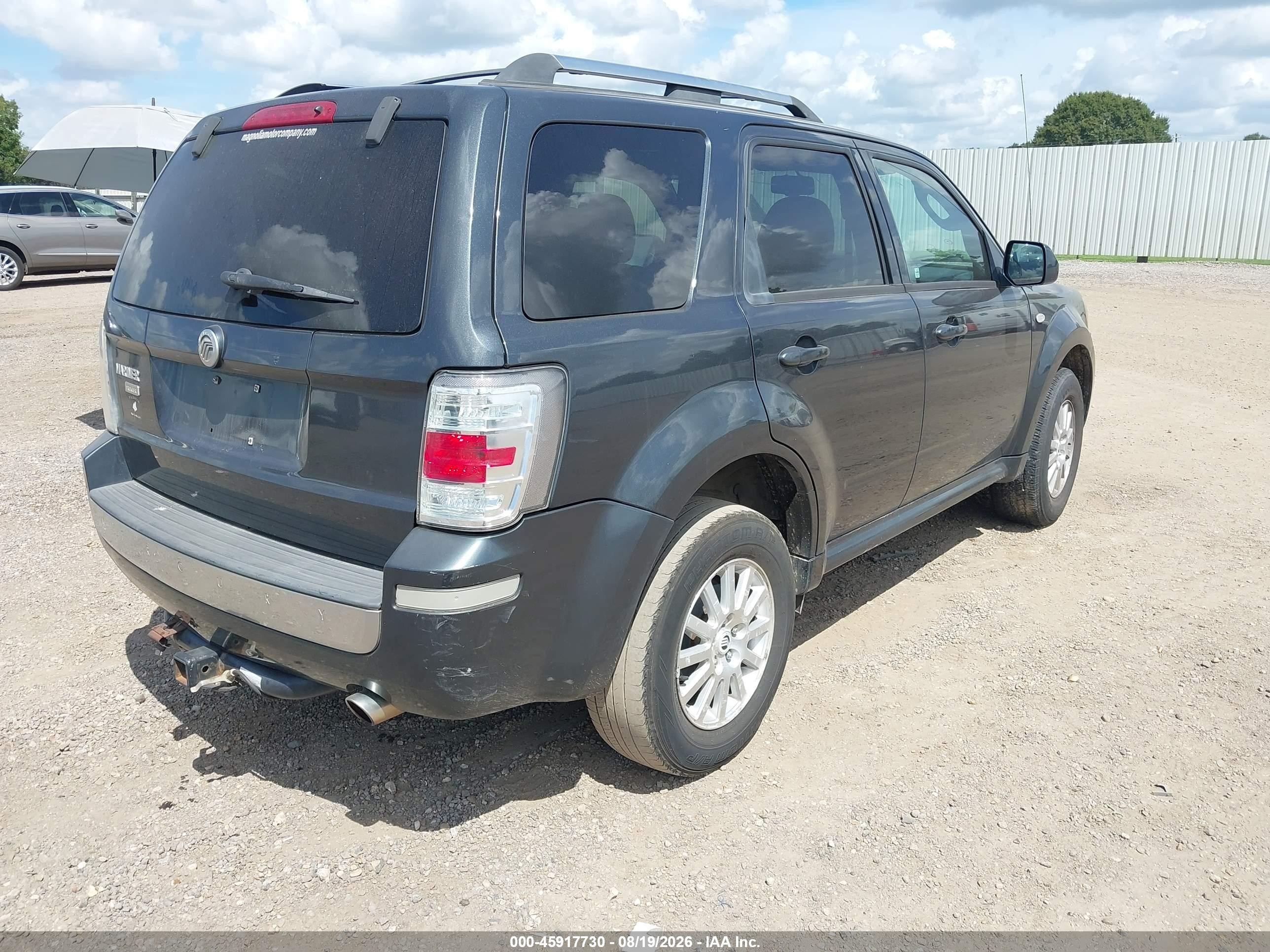 2009 Mercury Mariner Premier Серый vin: 4M2CU87729KJ15410