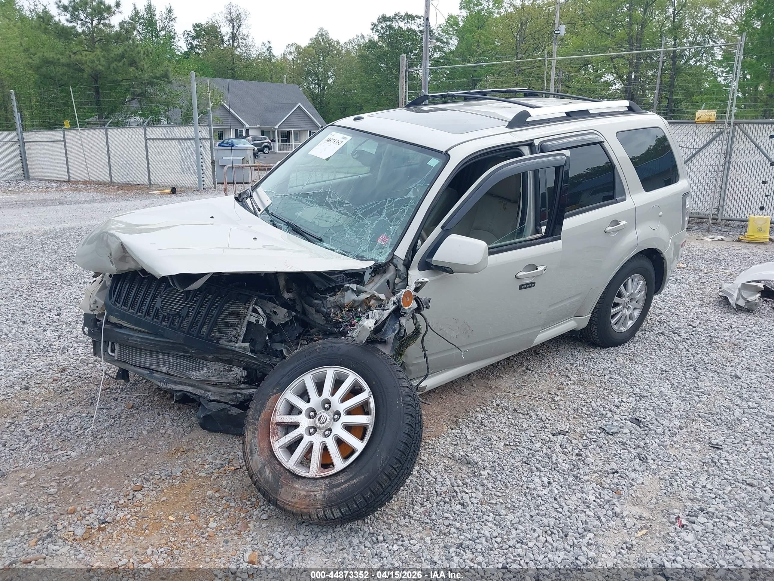 2009 Mercury Mariner Premier Cream vin: 4M2CU87759KJ06488