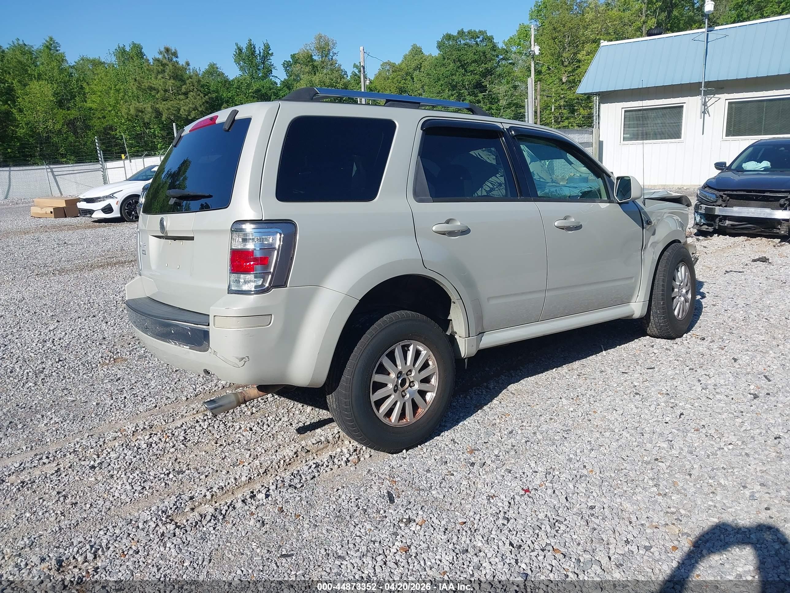 2009 Mercury Mariner Premier Cream vin: 4M2CU87759KJ06488