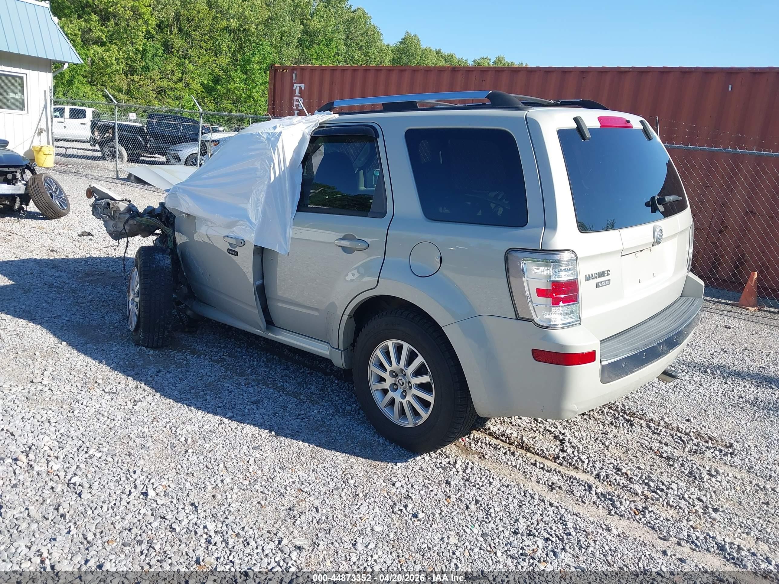 2009 Mercury Mariner Premier Cream vin: 4M2CU87759KJ06488