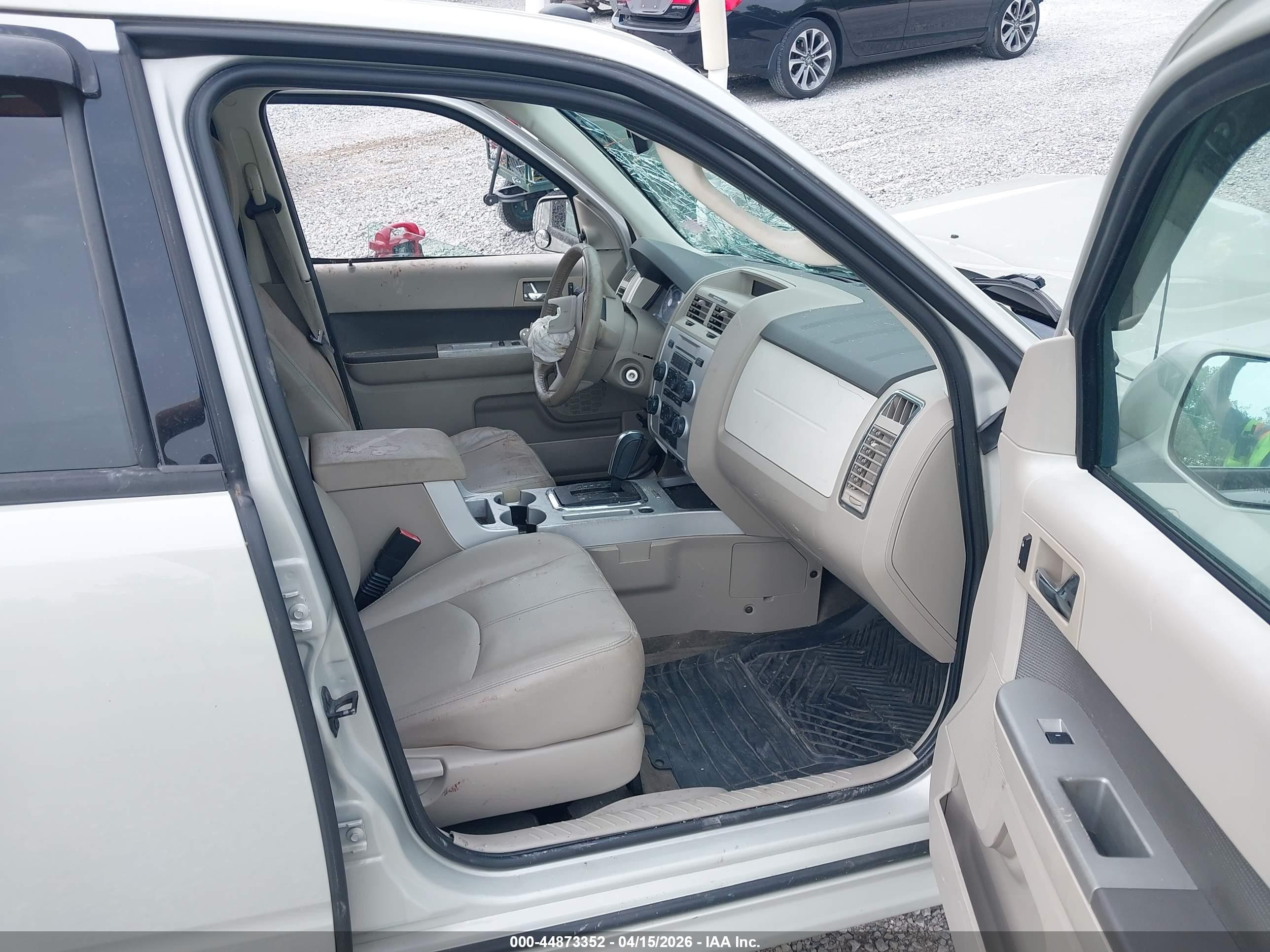 2009 Mercury Mariner Premier Cream vin: 4M2CU87759KJ06488