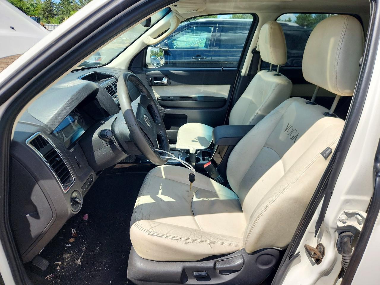 2009 Mercury Mariner Premier White vin: 4M2CU87G19KJ07203