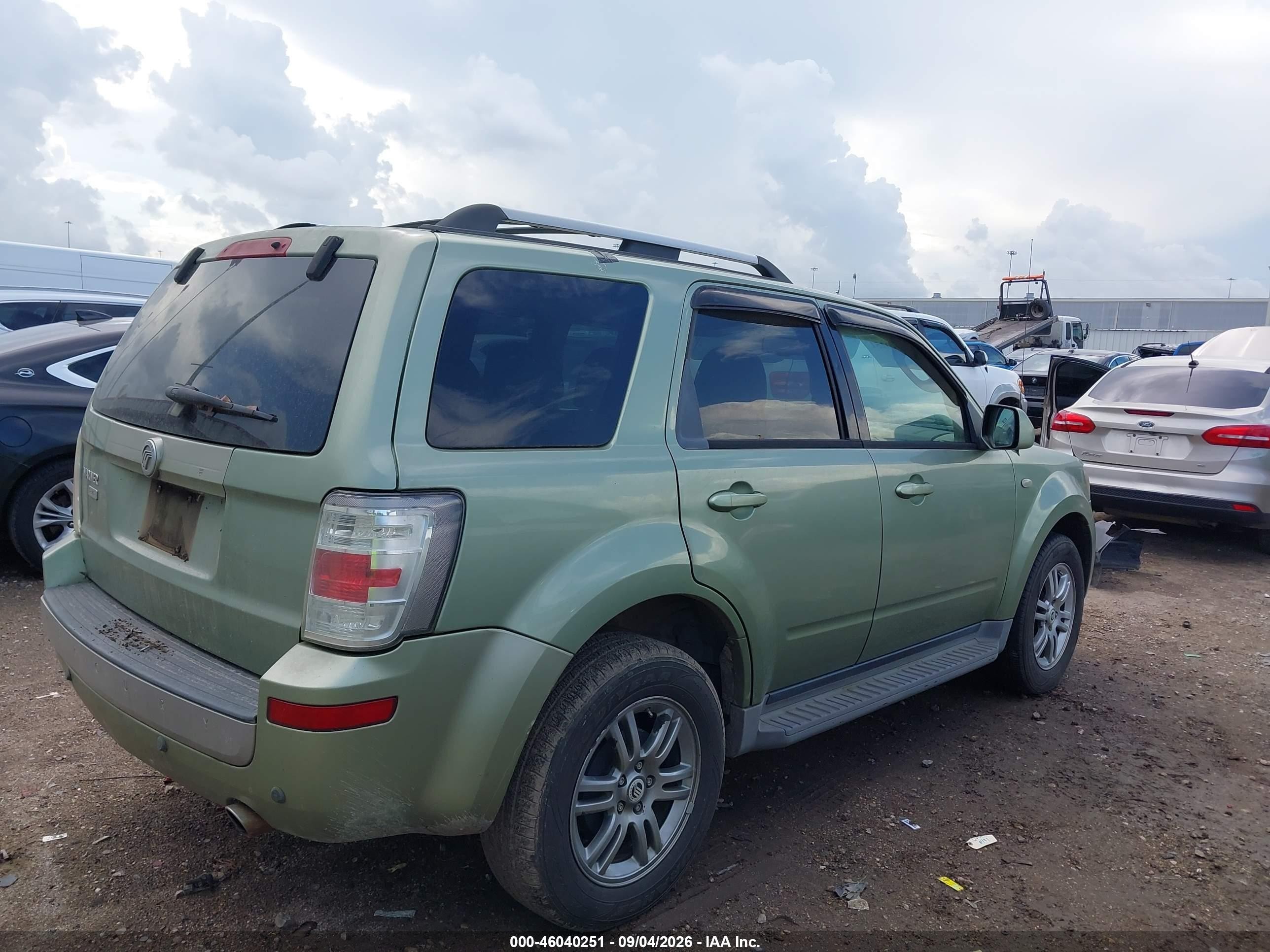 2009 Mercury Mariner Premier V6 Green vin: 4M2CU87G19KJ07301