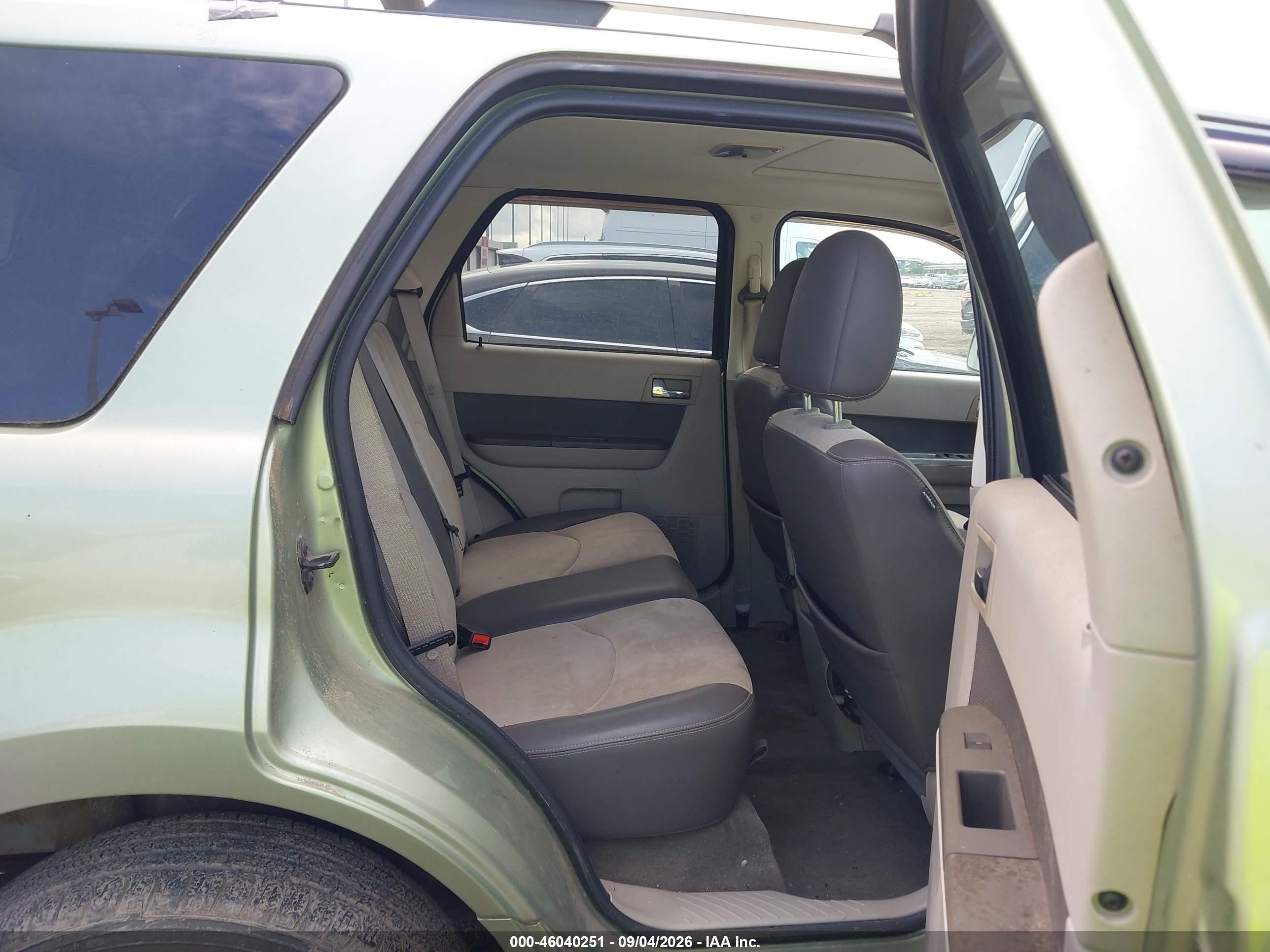 2009 Mercury Mariner Premier V6 Green vin: 4M2CU87G19KJ07301