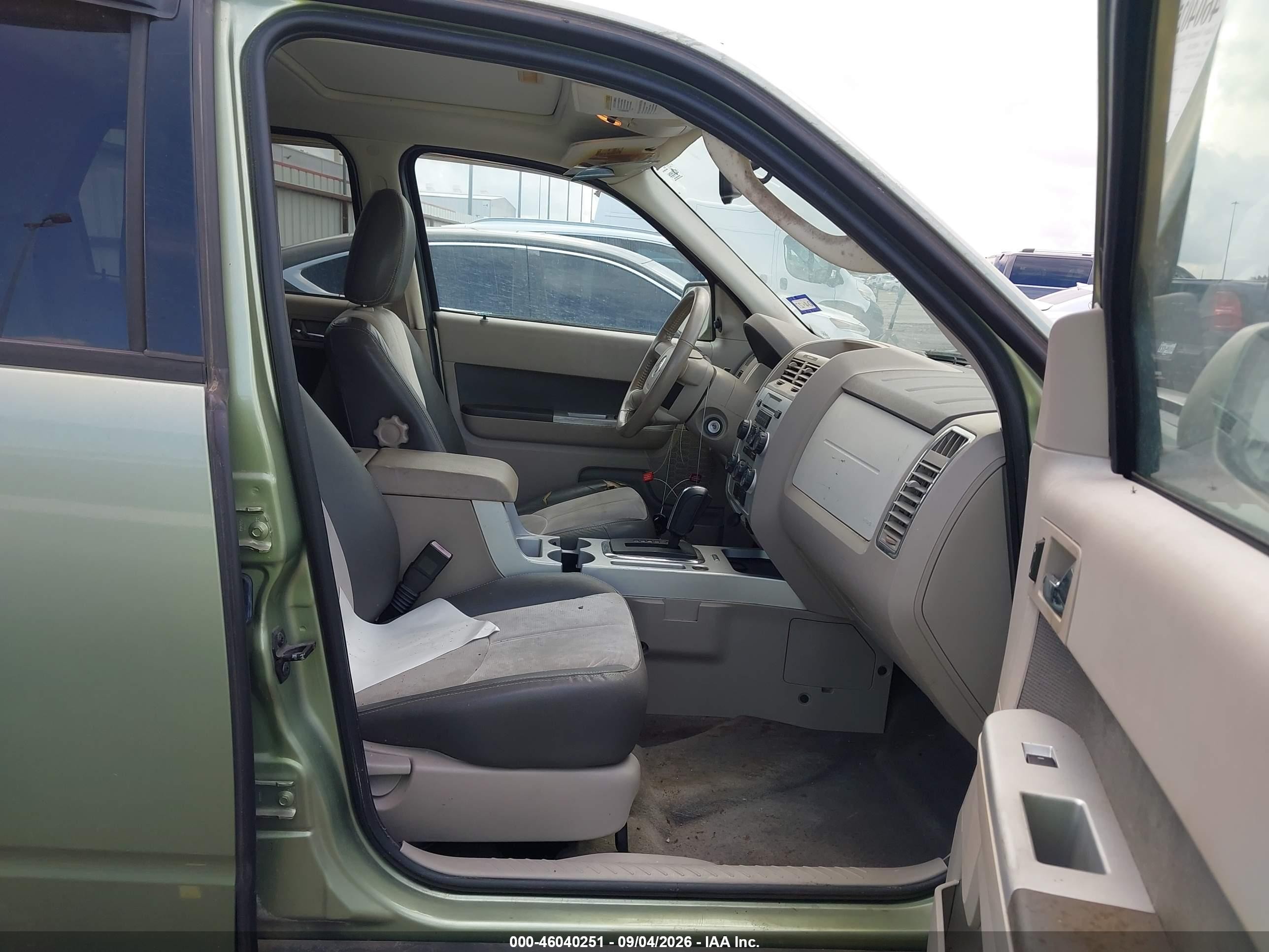 2009 Mercury Mariner Premier V6 Green vin: 4M2CU87G19KJ07301