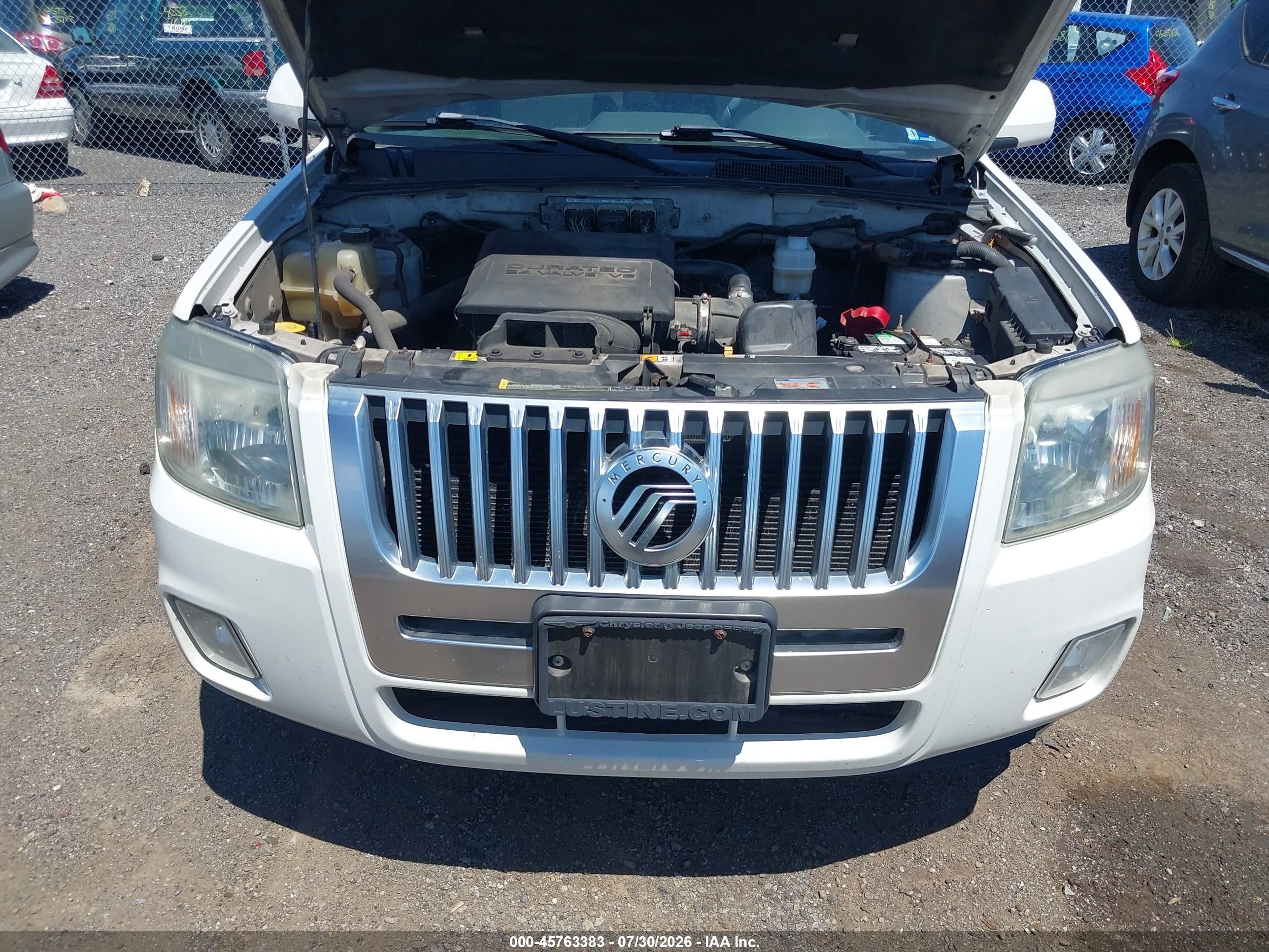 2009 Mercury Mariner Premier V6 White vin: 4M2CU87G29KJ04391