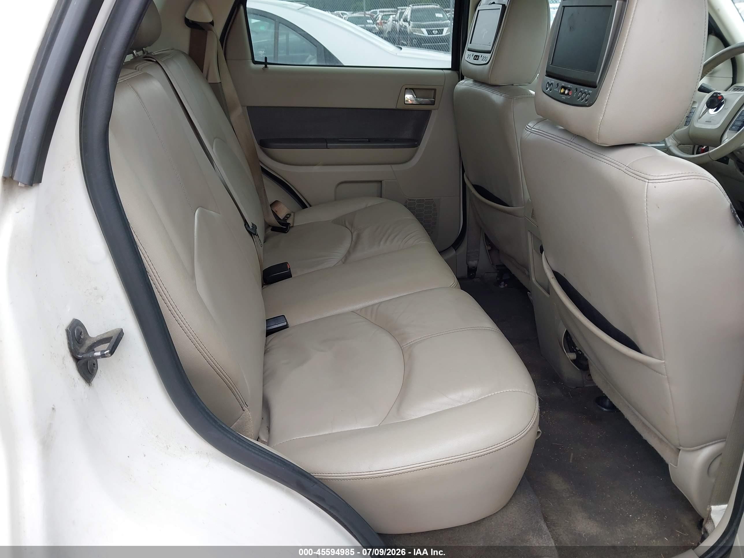 2009 Mercury Mariner Premier V6 White vin: 4M2CU87G29KJ16752