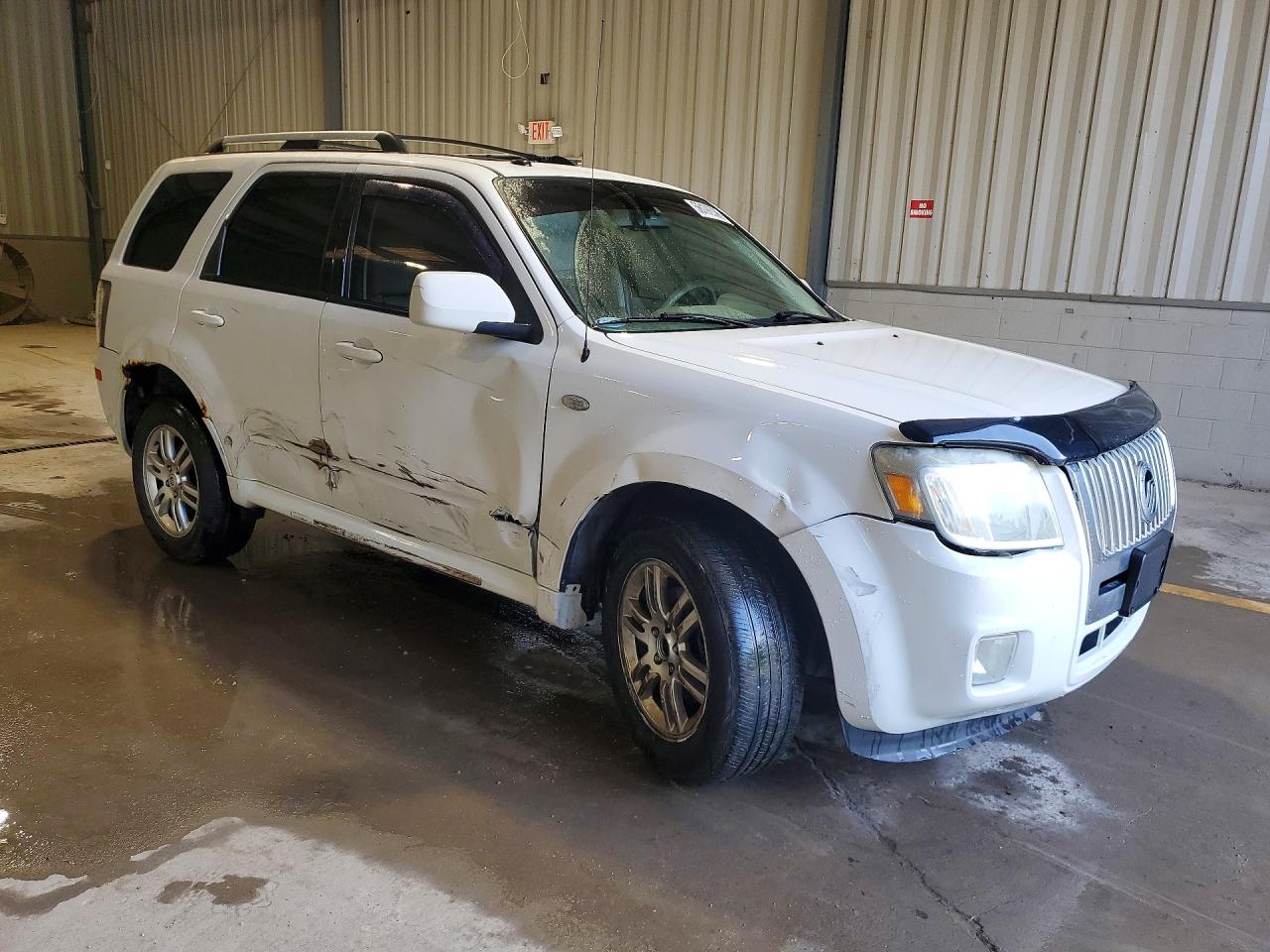 2009 Mercury Mariner Premier White vin: 4M2CU87G39KJ06117