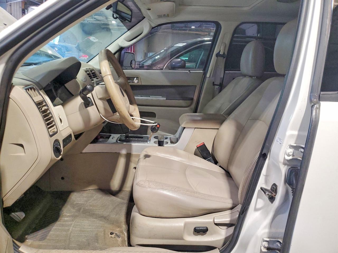 2009 Mercury Mariner Premier White vin: 4M2CU87G39KJ06117