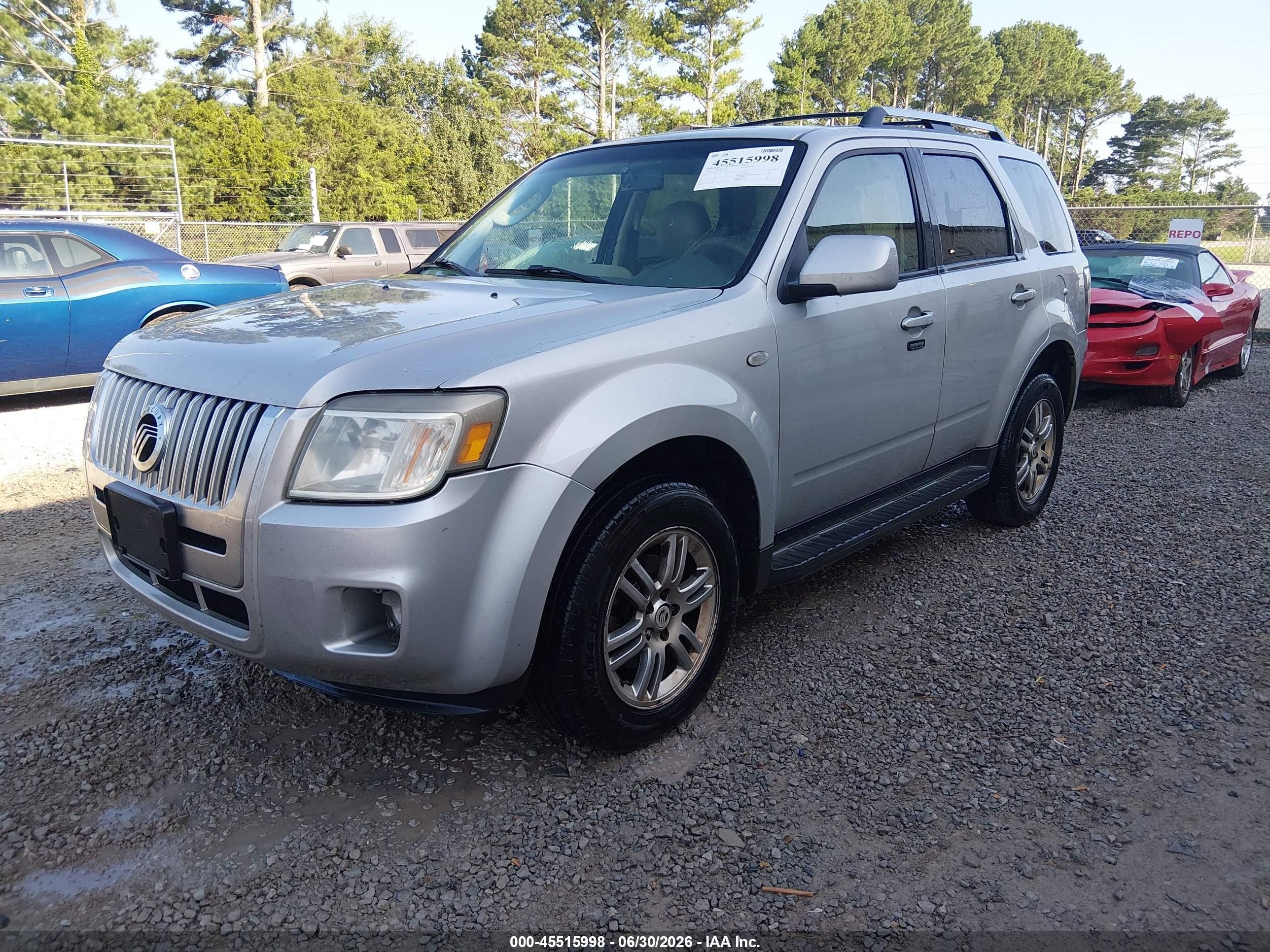 2009 Mercury Mariner Premier V6 Silver vin: 4M2CU87G49KJ05719