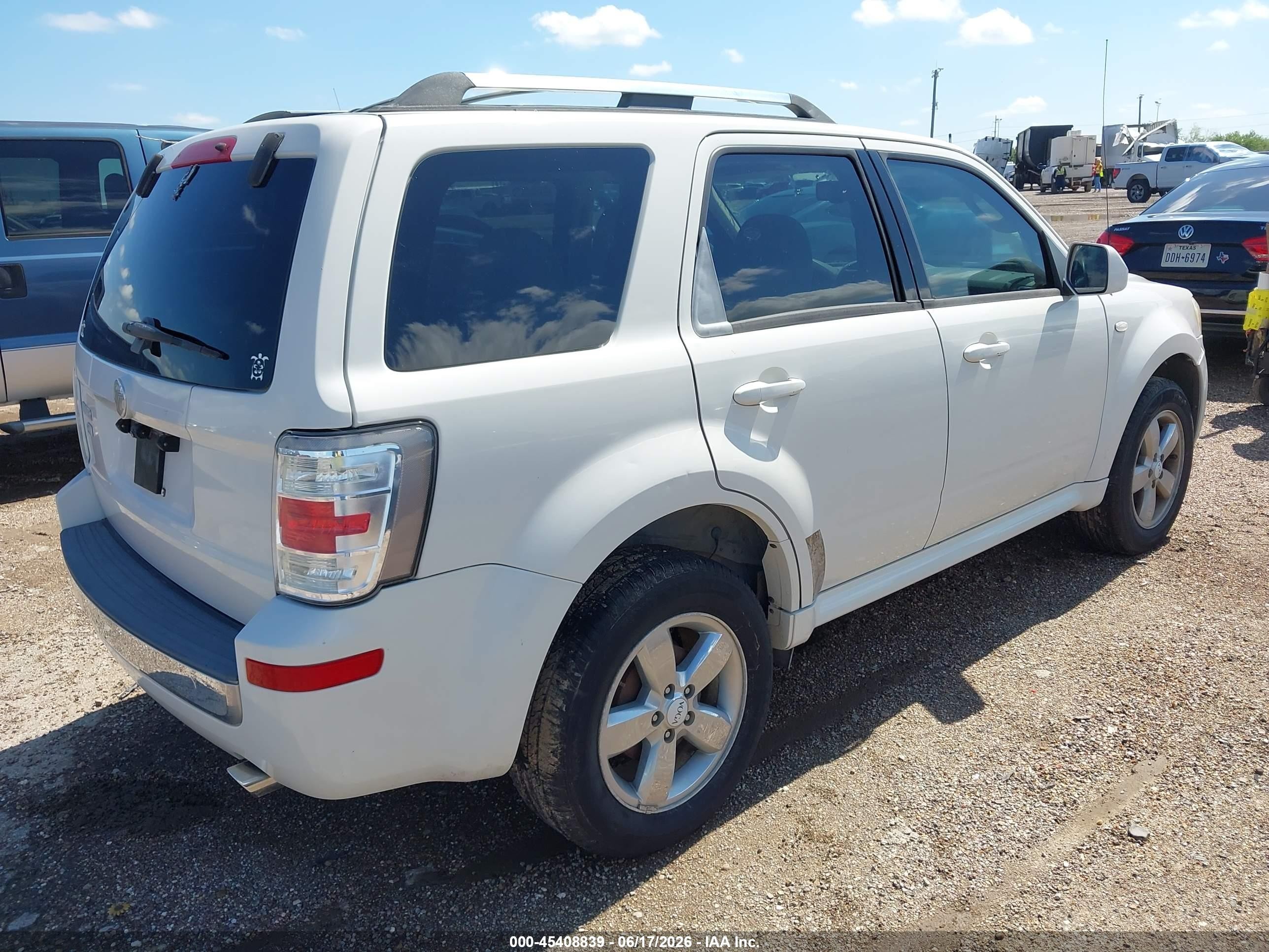 2009 Mercury Mariner Premier V6 Белый vin: 4M2CU87G59KJ11013