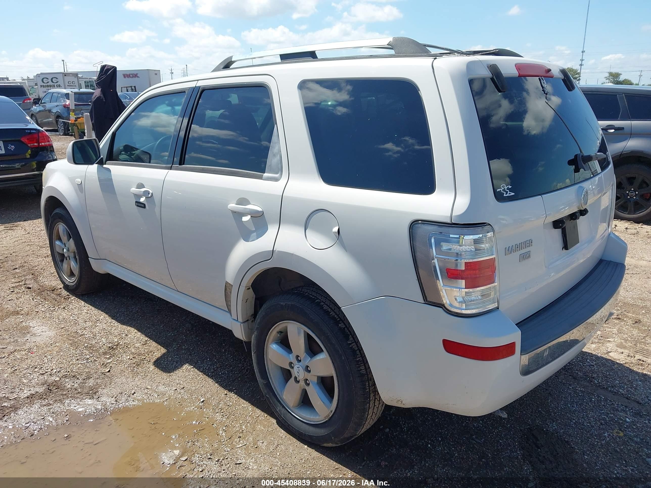2009 Mercury Mariner Premier V6 Белый vin: 4M2CU87G59KJ11013