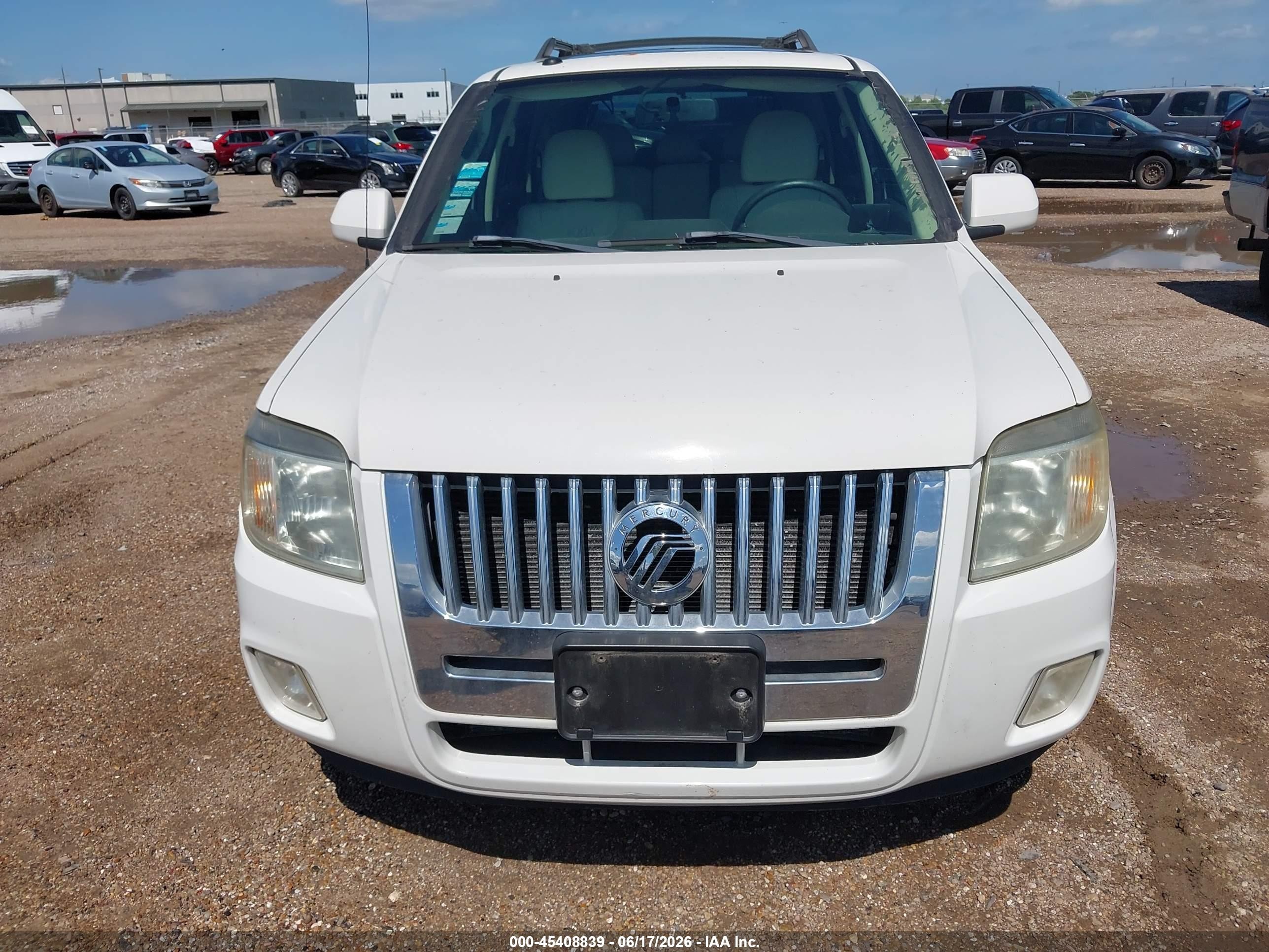 2009 Mercury Mariner Premier V6 Белый vin: 4M2CU87G59KJ11013