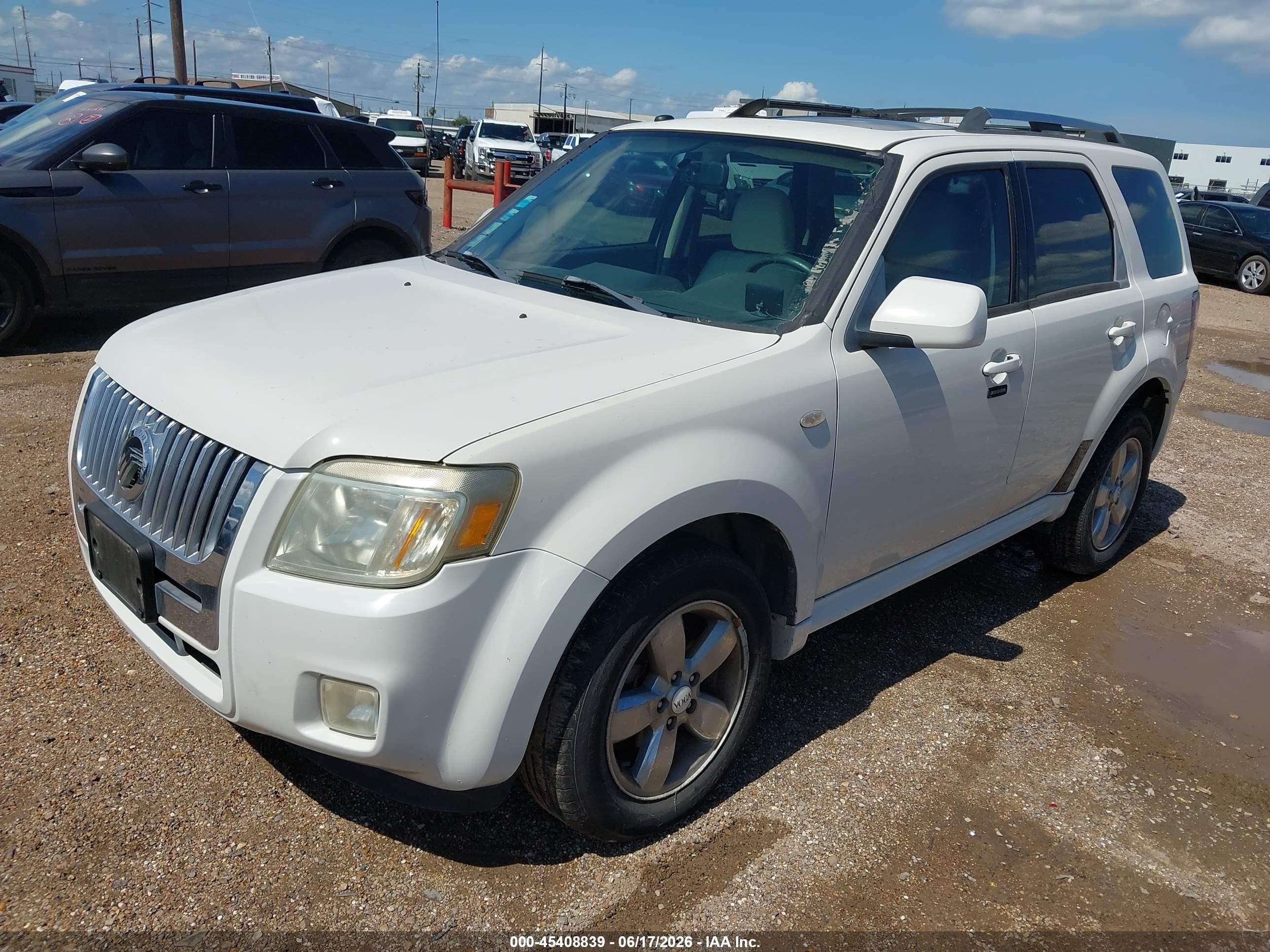 2009 Mercury Mariner Premier V6 Белый vin: 4M2CU87G59KJ11013