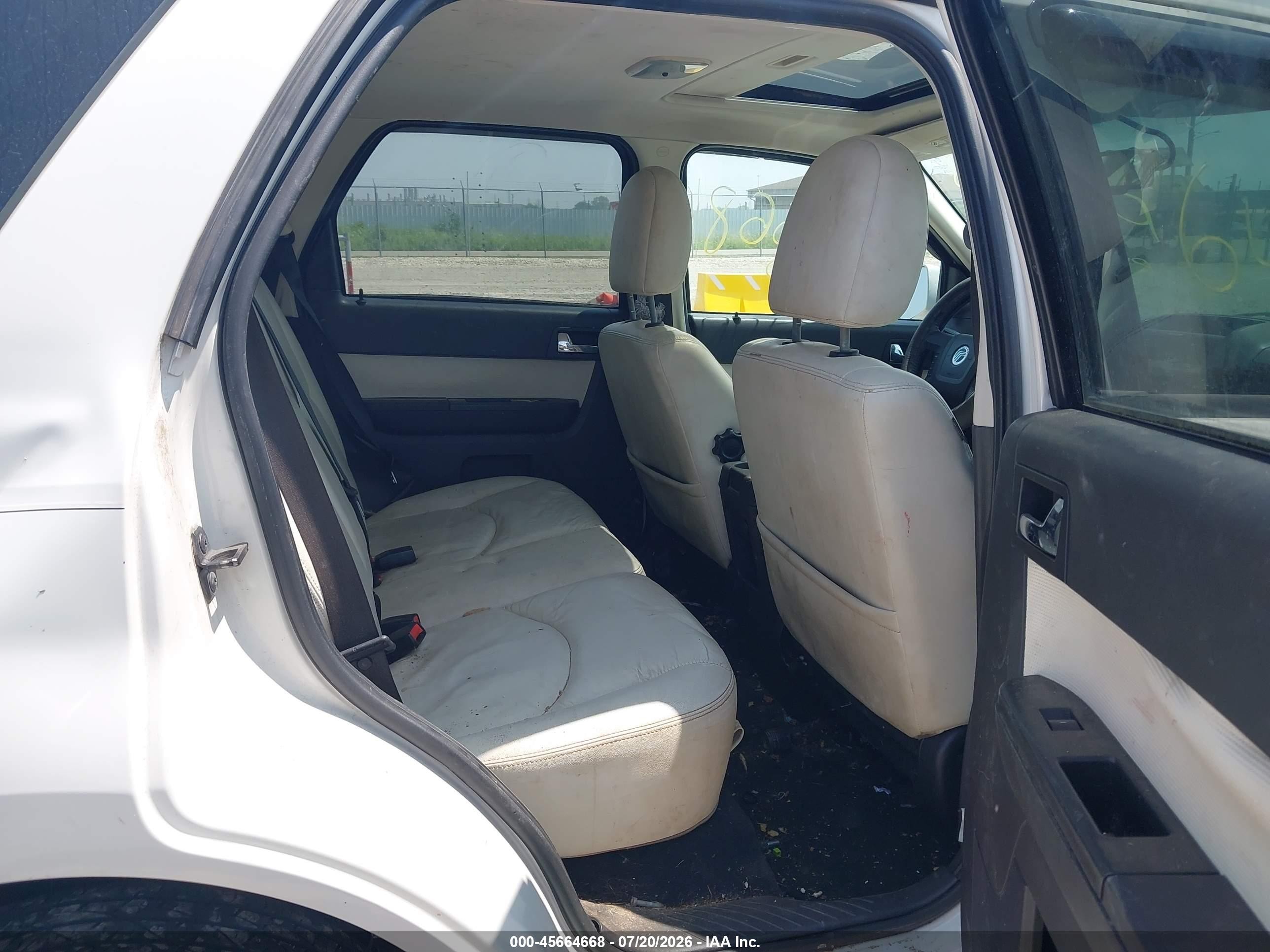2009 Mercury Mariner Premier V6 White vin: 4M2CU87G69KJ02224