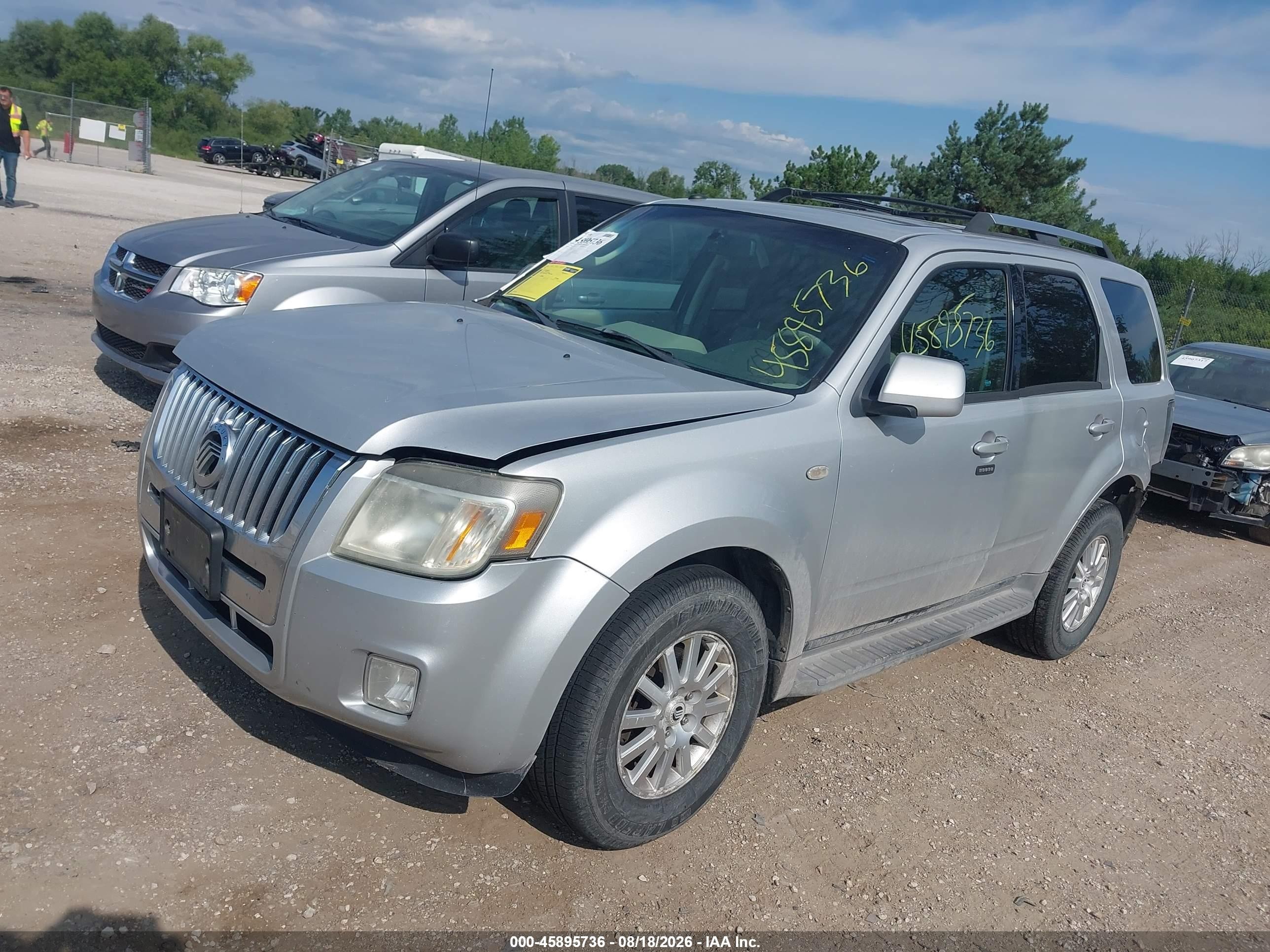2009 Mercury Mariner Premier V6 Silver vin: 4M2CU87G79KJ04516