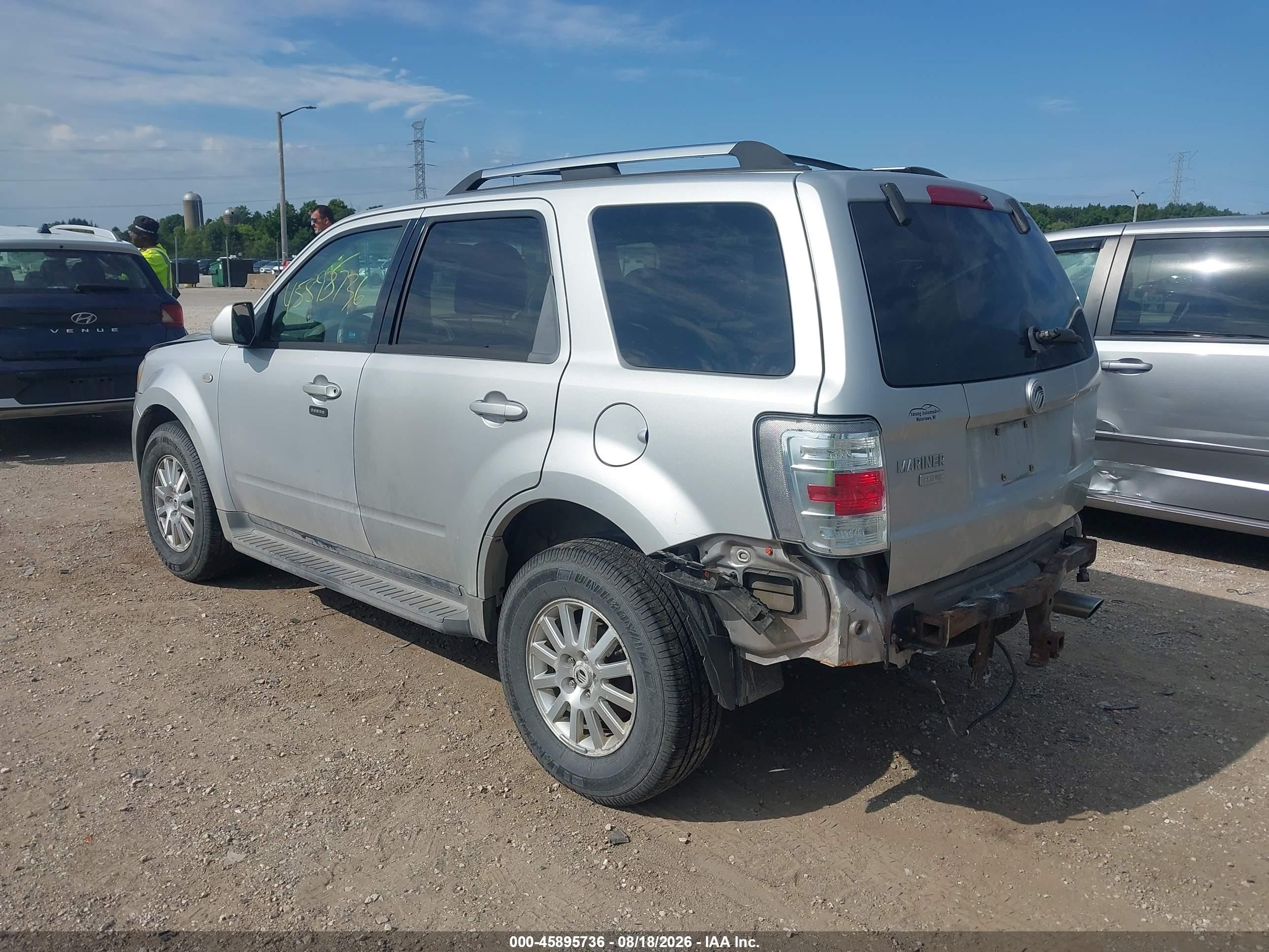 2009 Mercury Mariner Premier V6 Silver vin: 4M2CU87G79KJ04516